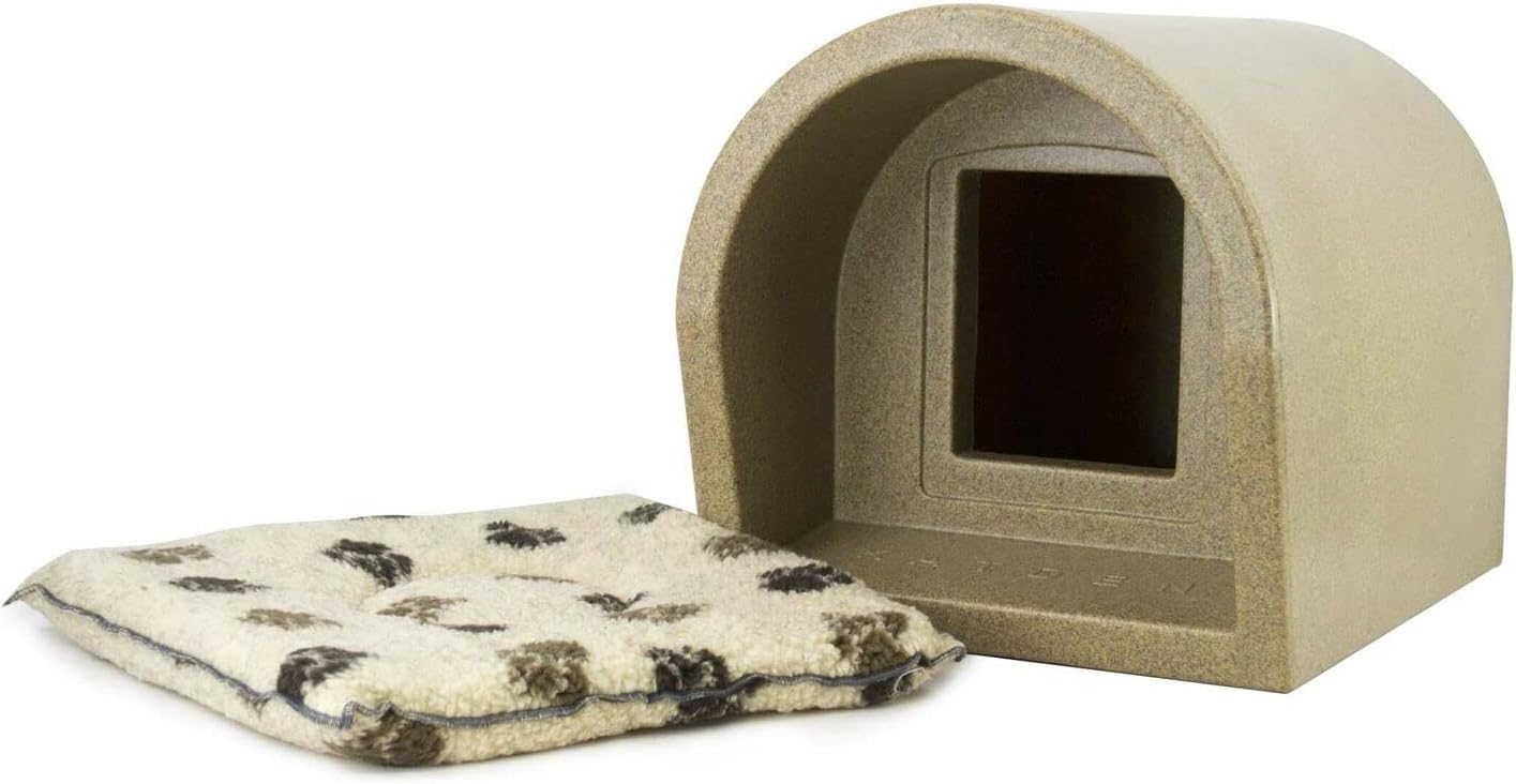 The Original Mr Snugs KatDen® Outdoor Cat Kennel Granite with Snuggle Mattress