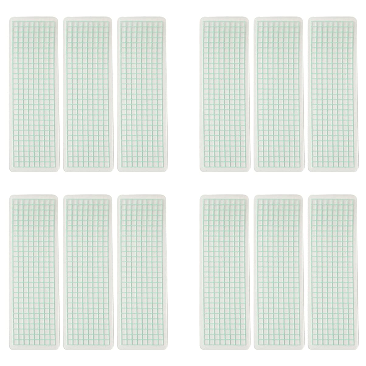 NUOBESTY Washi Tape Sample Boards Plastic Washi Cards for Tape Sample Display Storage Board for Office School Home Portable 5.91 X 1.97 X 0.04 in