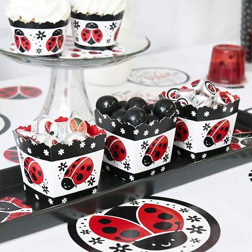 Miniatura 5 de Big Dot of Happiness Happy Little Ladybug - Juego de 12 cajas de regalo para fiesta de baby shower o cumpleaños