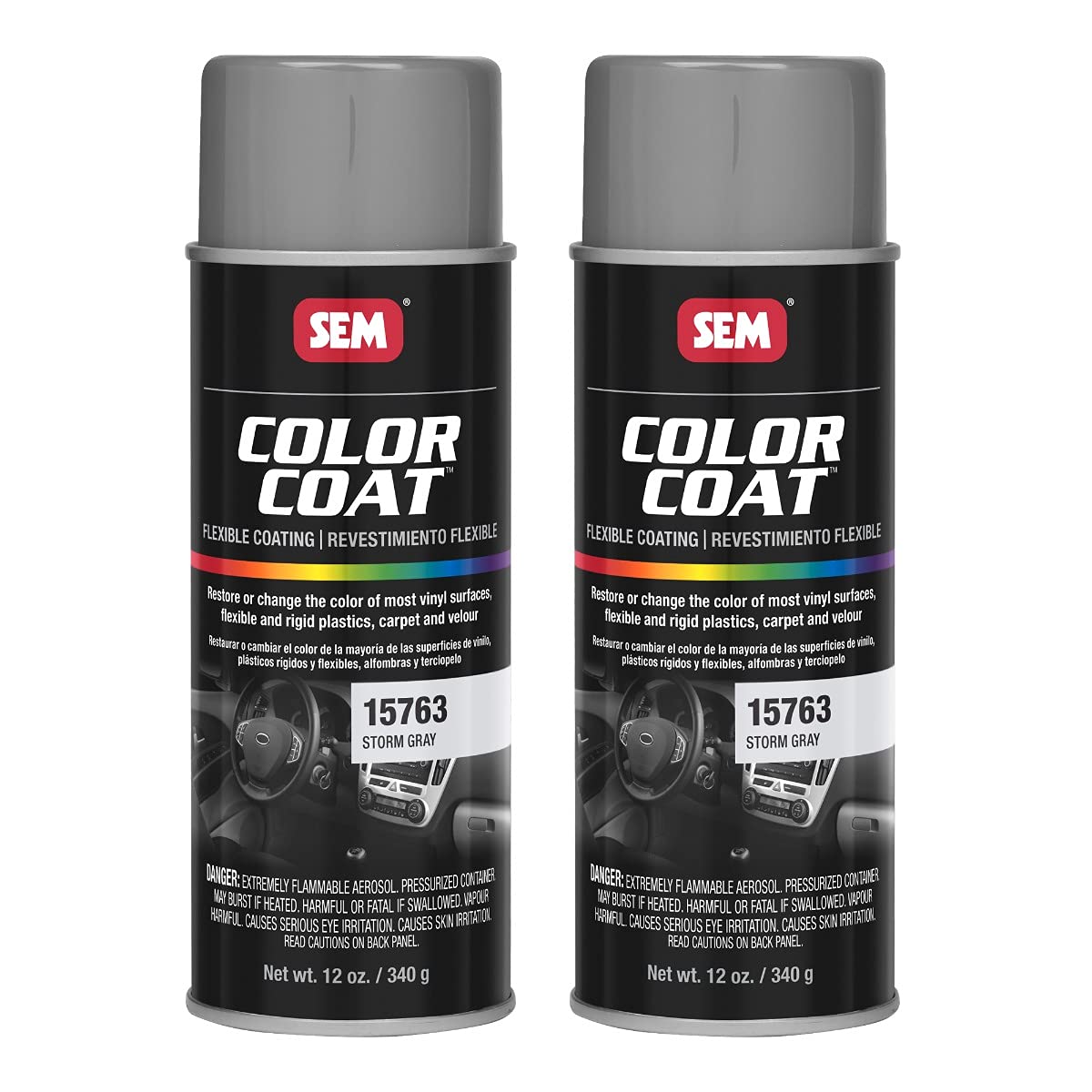 SEM 15763 Storm Gray Color Coat - 12 oz. (2)