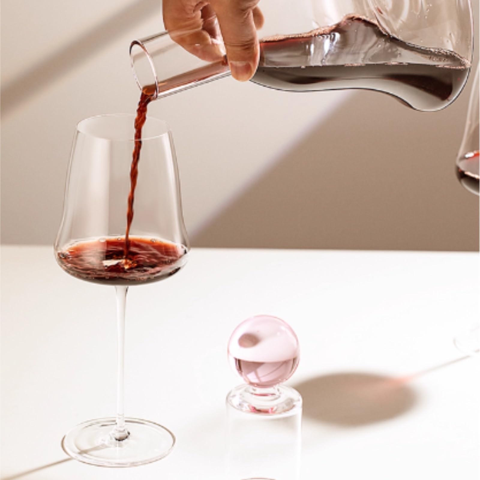 Decanter per Vino Rosso Whisky Decanter A Campana For Liquori Con Tappo Versatore For Gli Amanti Del Vino Decantatore