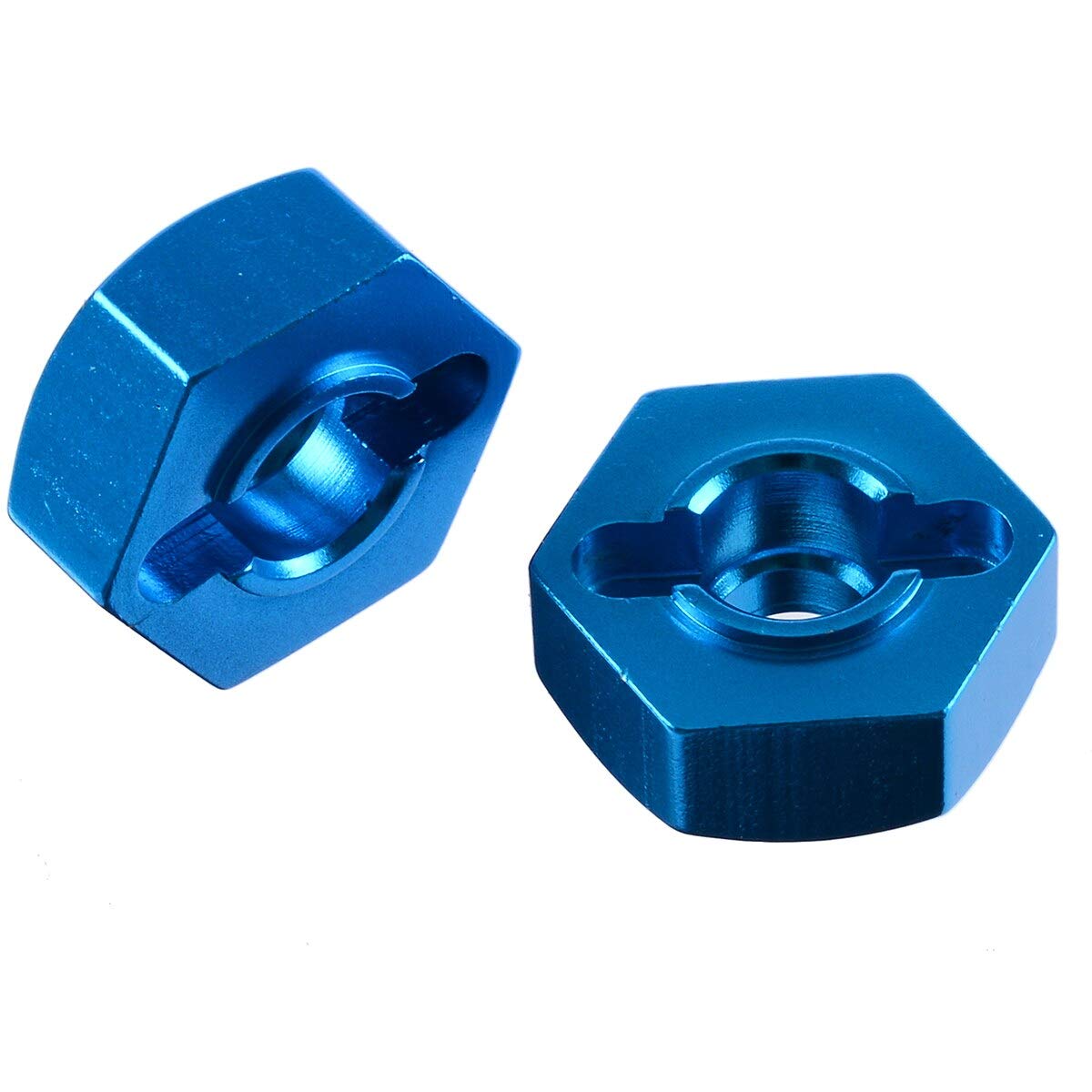 DollaTek Adapter sze?ciok?tny do kó?, 4 szt. metal 7 mm do 12 mm adapter do piasty ko?a do cz??ci zamiennej RC cz??ci samochodowych ulepszenie cz??ci