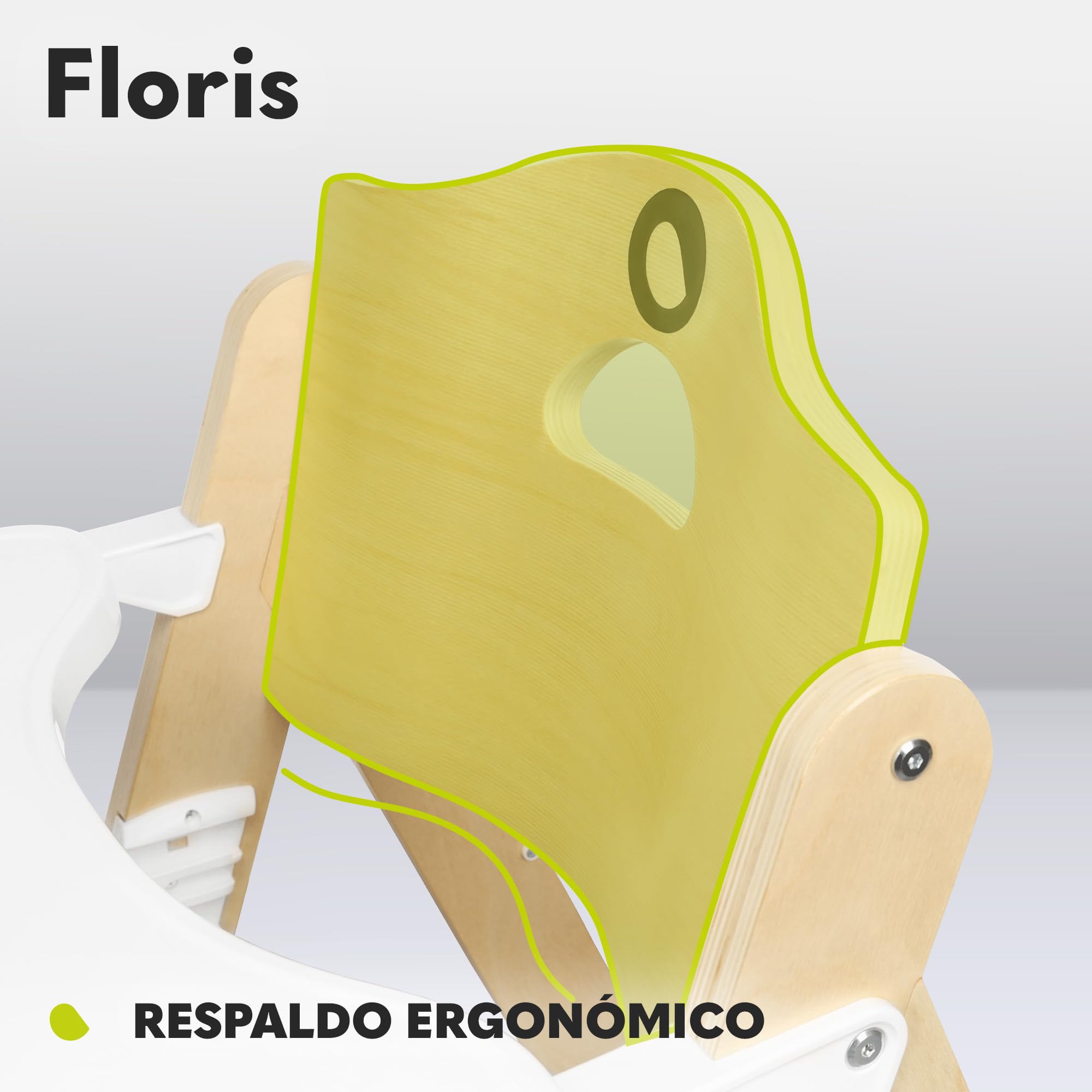 LIONELO Floris trona de madera para bebé 3 en 1, trona de bebe, silla alta regulable, de 6 a 36 meses/hasta 12 años, cinturones de seguridad de 5 puntos, hasta 15 kg / 40 kg (Natural) | De Madera para Bebé 3-en-1, Silla Alta Regulable, de 6 a 36 meses/has