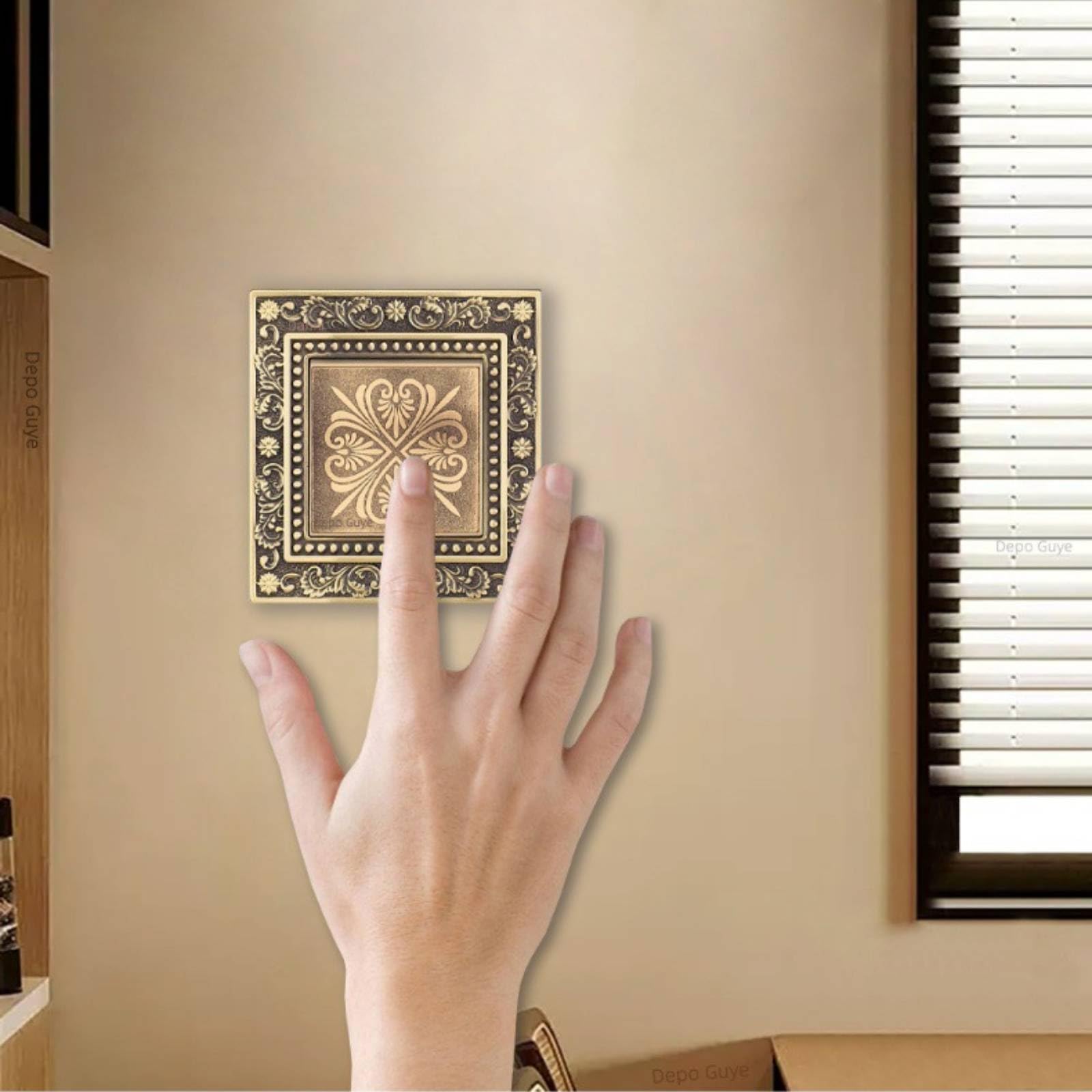 Toma de Corriente con Interruptor Enchufe de Pared Placa Eléctrica Panel 13A Unidad Decorativa Robusto y Contacto Fiable Adecuada para Salón, style to 3