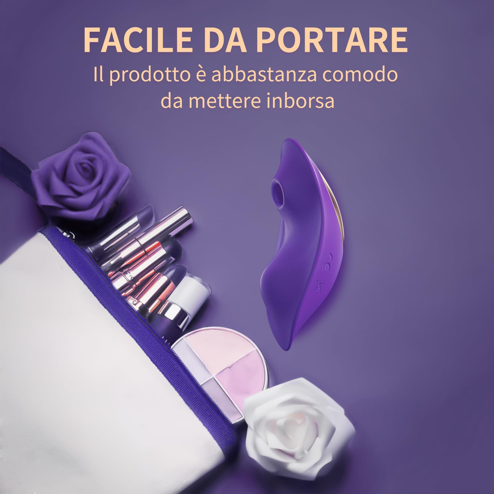 Vibratoreper Donna Punto G Squirting Sex Toys, Vibratori Farfalla Succhia Clitoride Ovetto Vibrante Telecomando 9 Modalità di Vibrazione & Succhia & APP Control Strumento muscolare-wp46