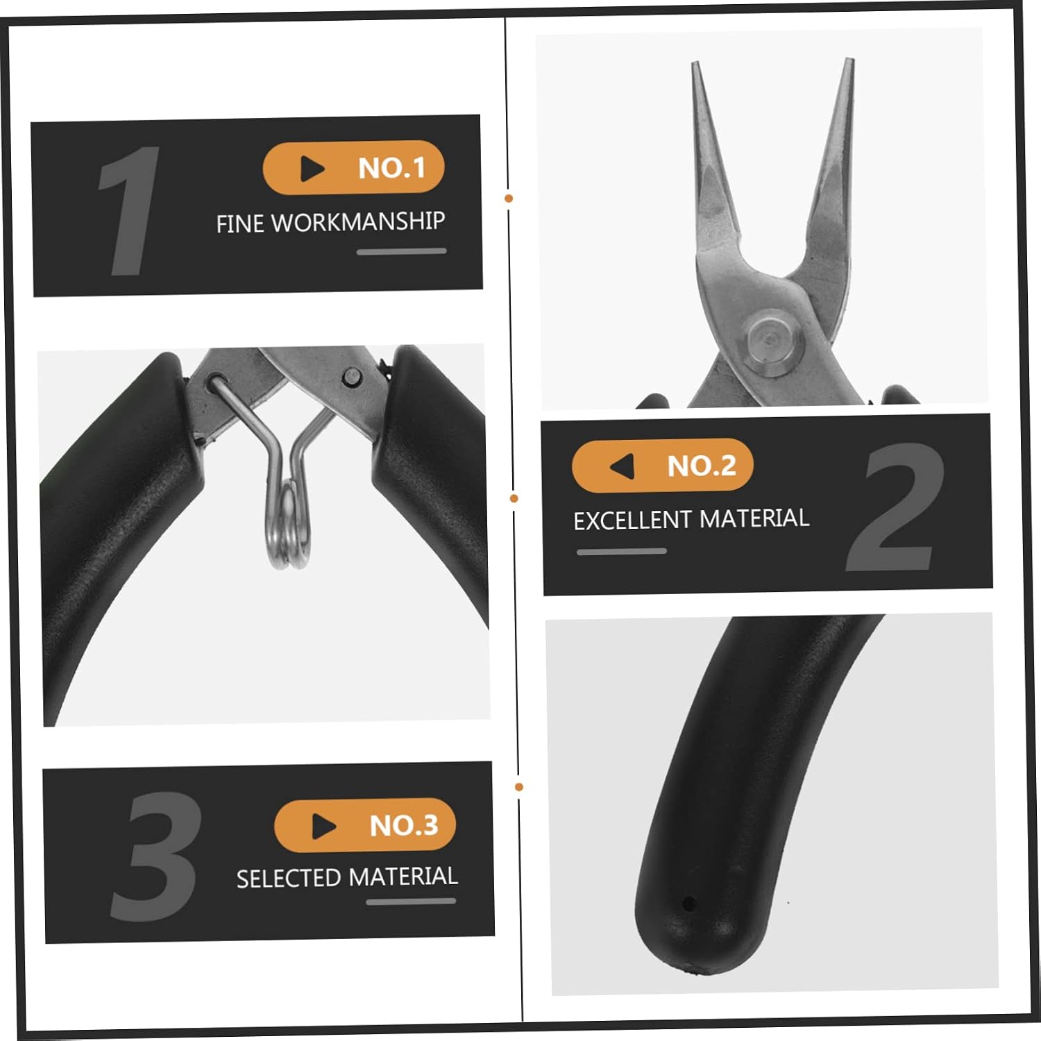 3pcs Stainless Steel Jewelry Pliers Tool Needle Nose Pliers for Wire Wrapping Diy Jewelry Making Supplies