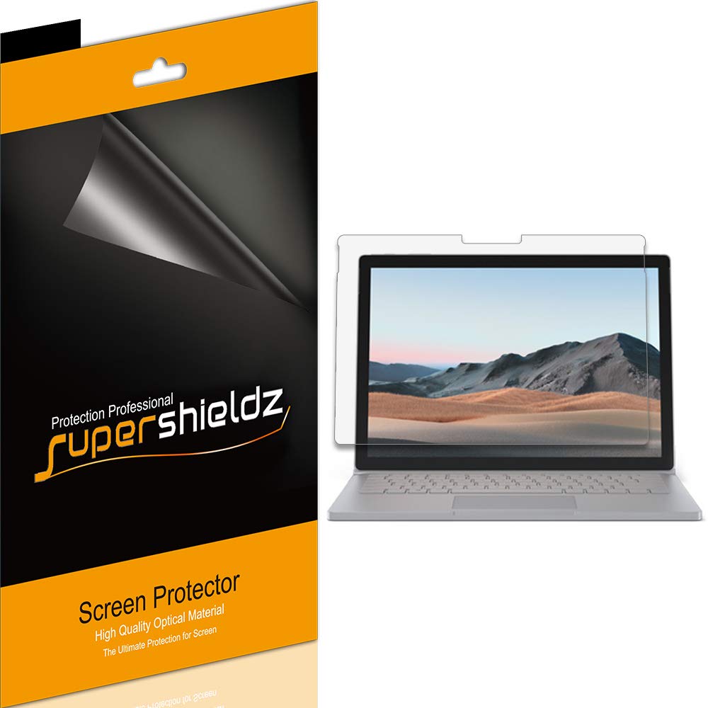 Supershieldz (3 Pack) Designed for Microsoft Surface Book 3 and Surface Book 2 (15 inch) Screen Protector Anti Glare and Anti Fingerprint (Matte) Shield