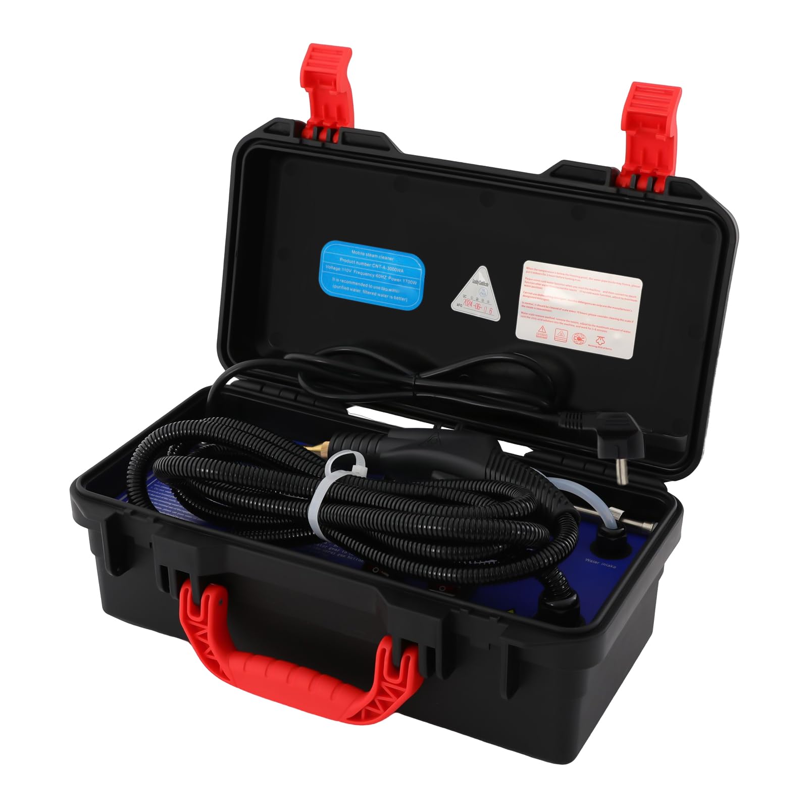 Nettoyeur Vapeur Portable, Nettoyeur Haute Pression Professionnel, Appareil de Nettoyage Vapeur Haute Température, Deux modes de nettoyage, pour Voiture Moteur Hotte et Ménage Domestique
