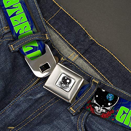 Buckle-Down Kids' Standard Seatbelt Belt Grateful Dead, Multicolor, 1.0" Wide-Fits Pant Size 20-362