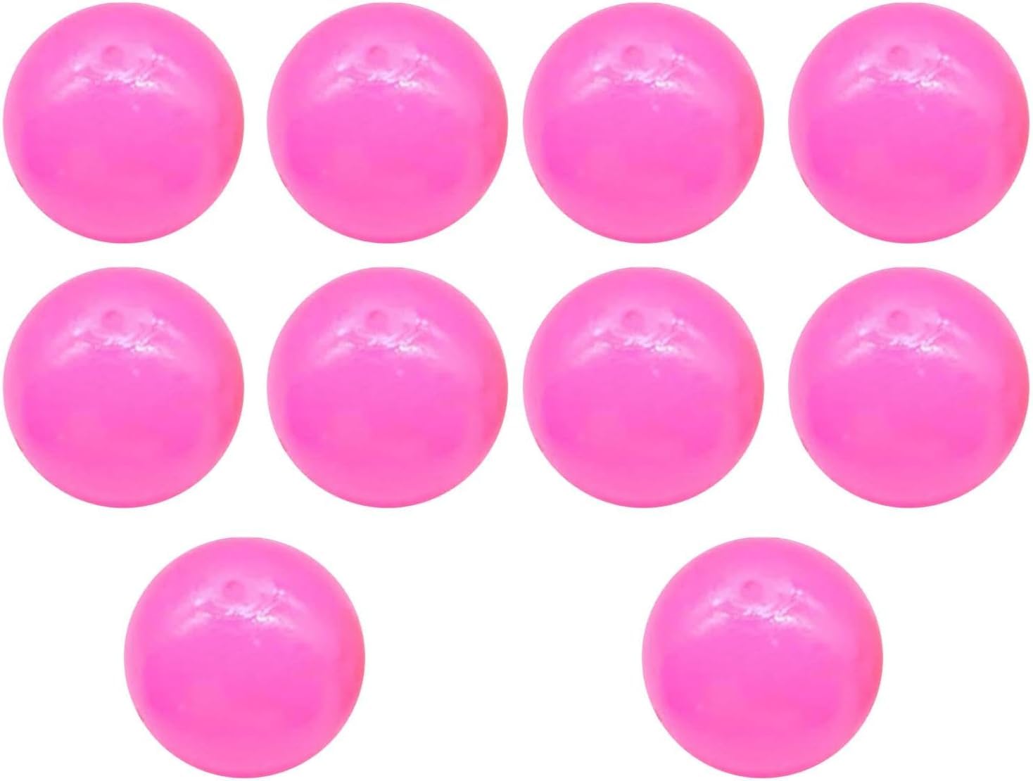 10PCS Glorbs Balls,Glow Sticky Balls Glows in the Dark Ceiling Balls,Sticky Ceiling/Wall Reusable Stress Relief Sensory Fidget Toys for Kids Adults,Glowing Stress Balls for Home Office (Pink, 6cm)