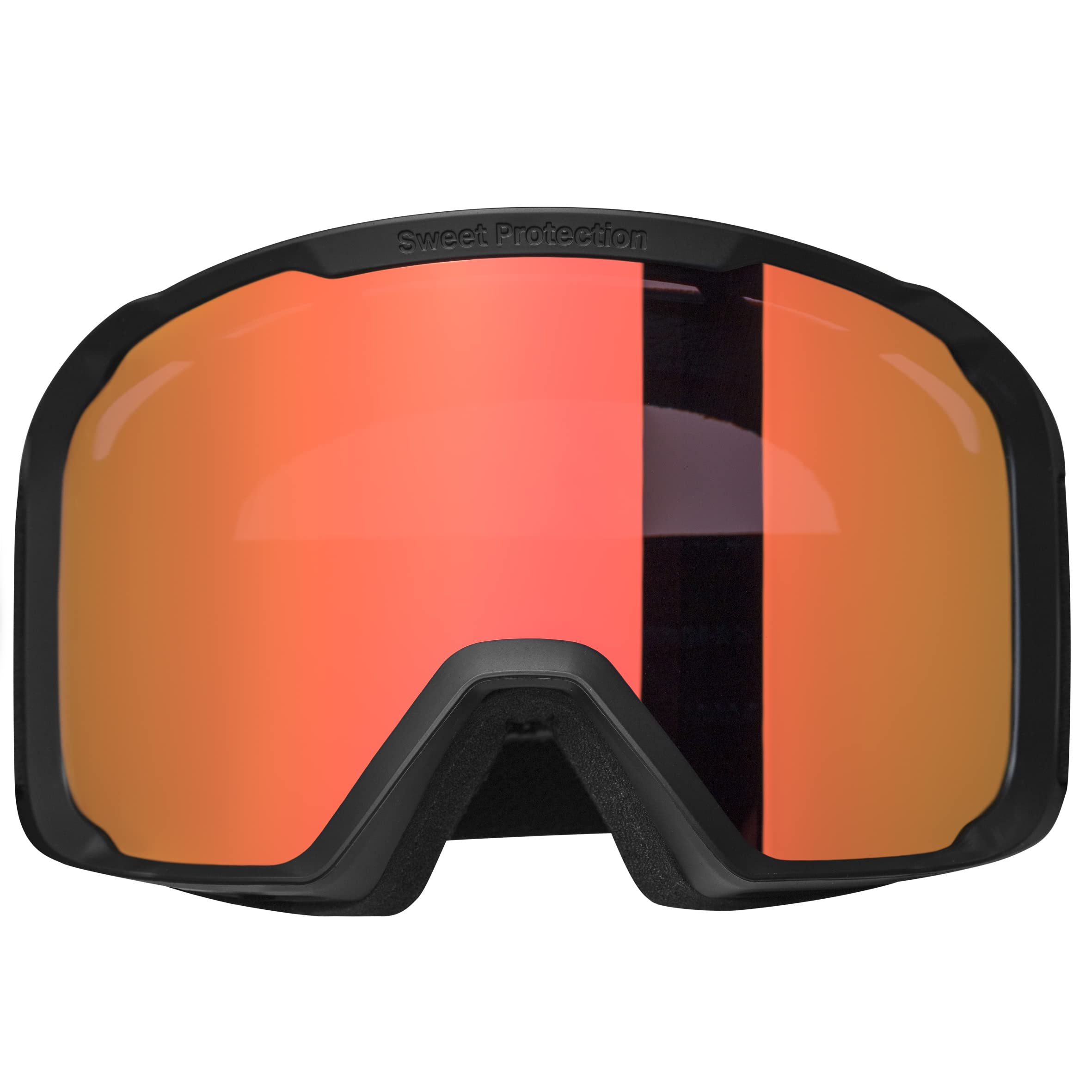 Sweet Protection Durden MTB RIG Reflect Sunglasses - Semi-Frameless, Anti Fog, UV Protection Safety Glasses with Rig Lens Technology, RIG Topaz/Matte Black/Black, One Size