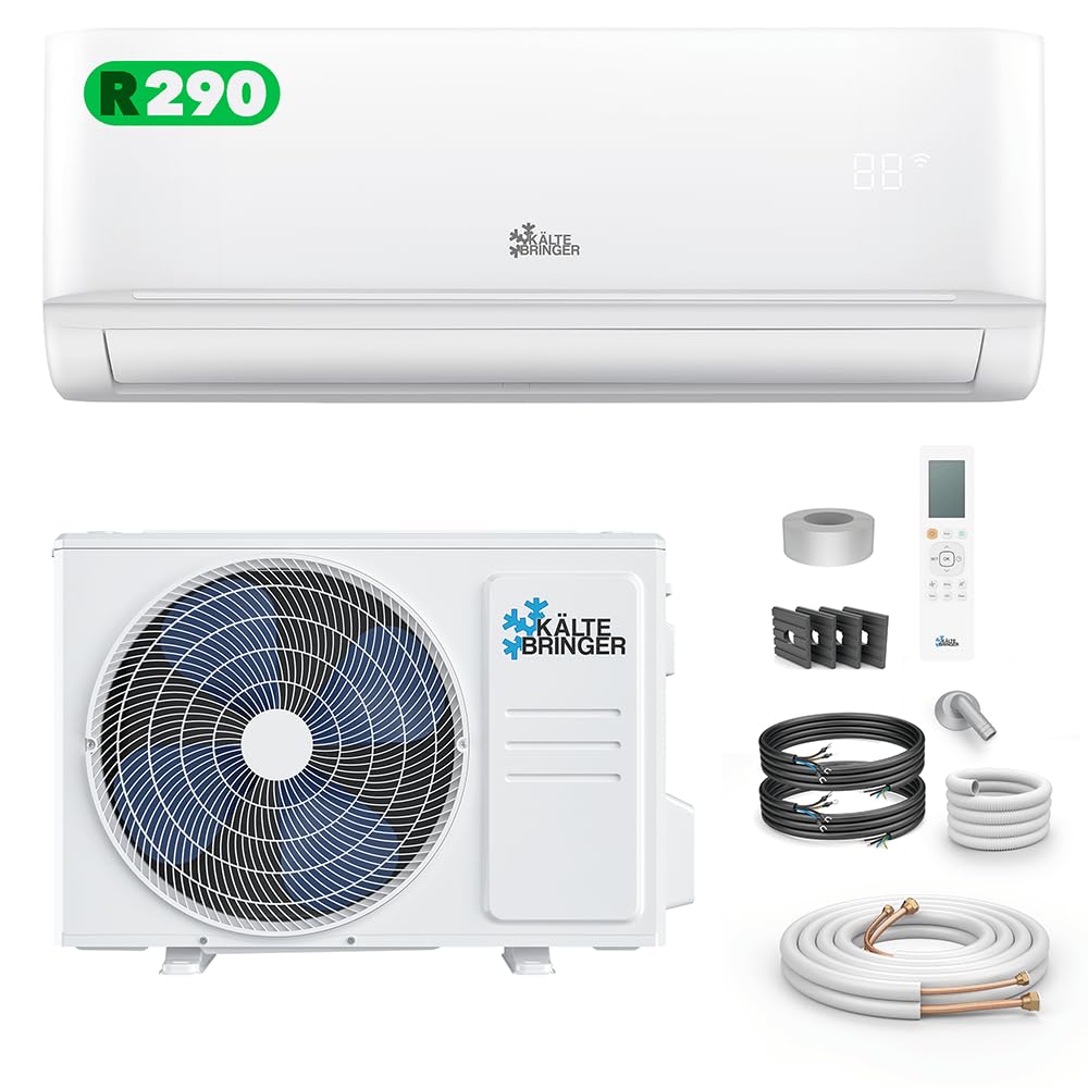 Kältebringer R290 Split-Klimaanlage – 12000 BTU / 3,4 kW, Propan (R290), Heizfunktion, WiFi & App