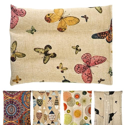 Saco Termico Semillas para Microondas | Bolsa Semillas Calor Microondas | Cojin de Semillas para Microondas | Sin Aroma | Relleno de Semillas de Mijo Ecológico | Fabricado en España 25x20cm