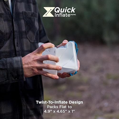 Miniatura 4 de LuminAID Nova Colors - Linterna solar para campamento, lámpara LED giratoria para inflar con 8 modos de color, perfecta para camping, senderismo,