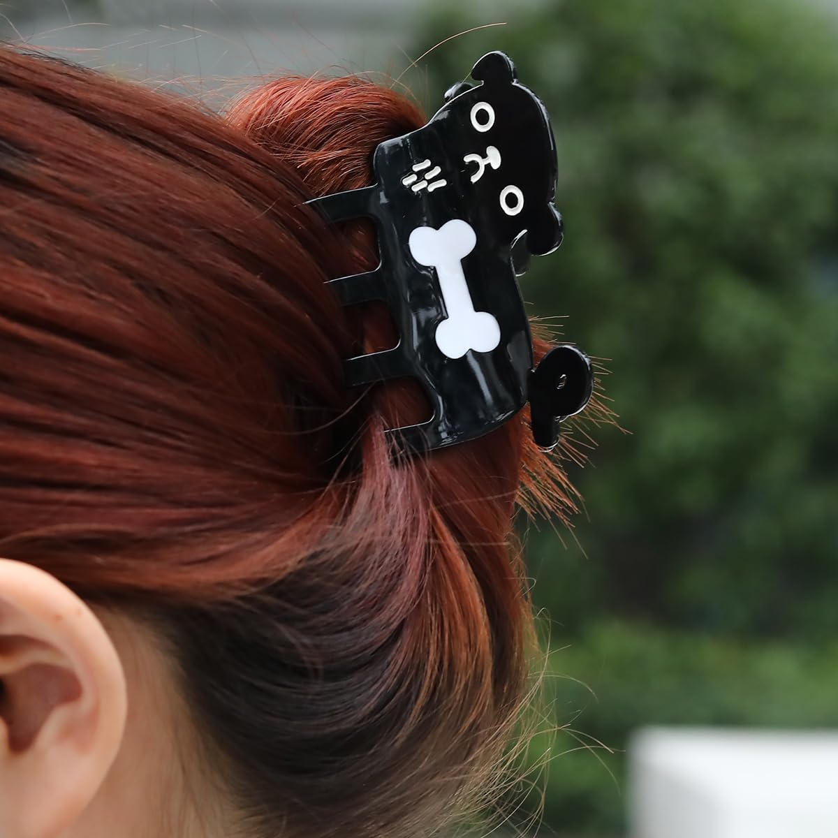 Black & Brown Dog Hair Clip Dog-shaped hair clip Brown Au printemps paris - Woman  main image 4