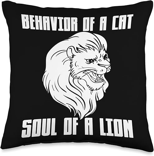 Miniatura 1 de Predator Mane Roar Safari Tamer Lioness Pride Lion Throw Pillow, 16x16, Multicolor