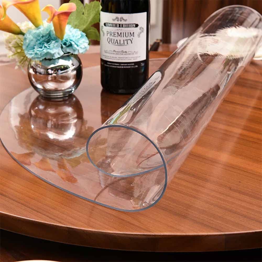 Nappe vinyle transparent imperméable et sans odeur ronde 111.8cm