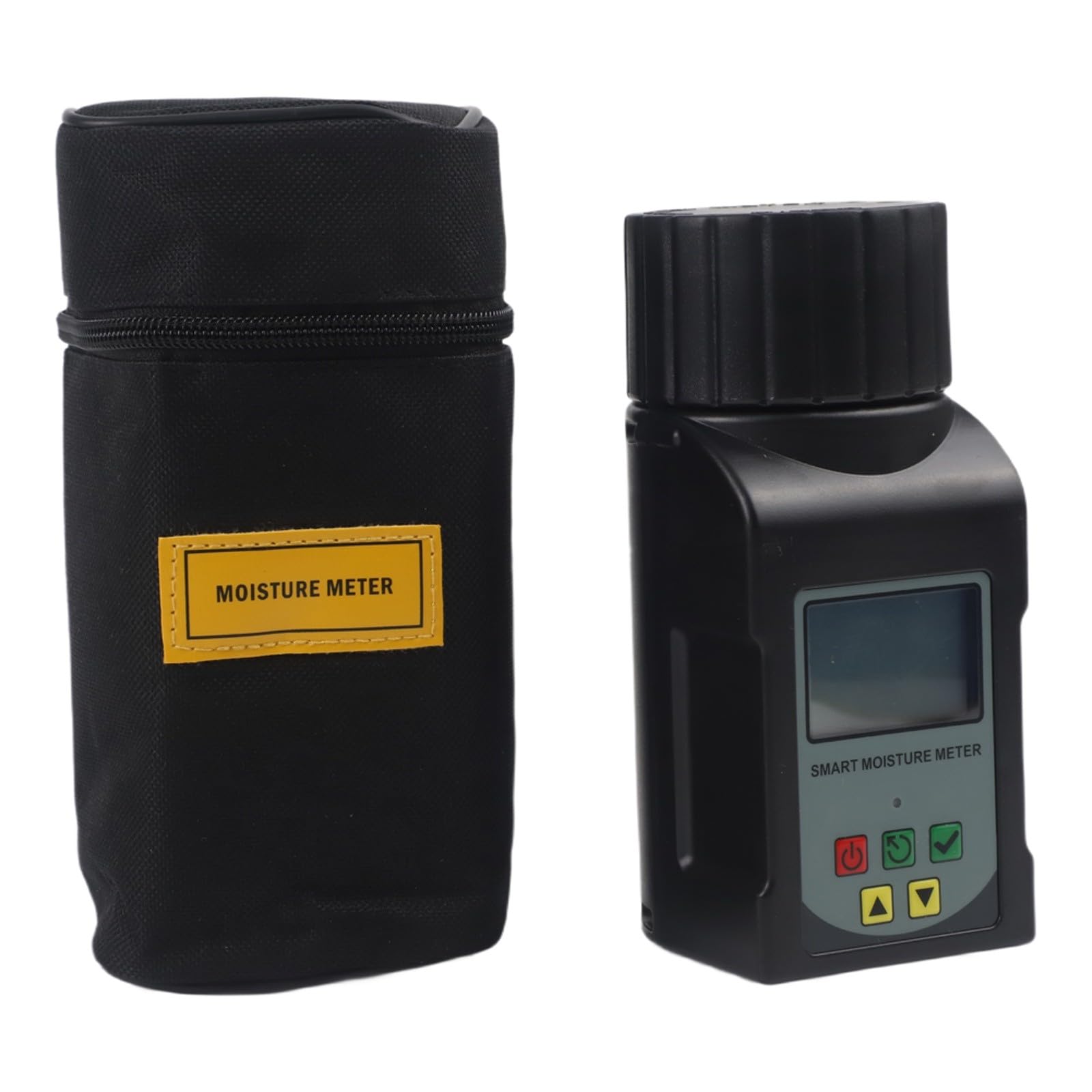 EasyByMall Medidor inteligente de humedad de grano para 25 cultivos, incluyendo café y cacao, analizador de humedad portátil con pantalla LCD, almacenamiento de datos y compensación automática de