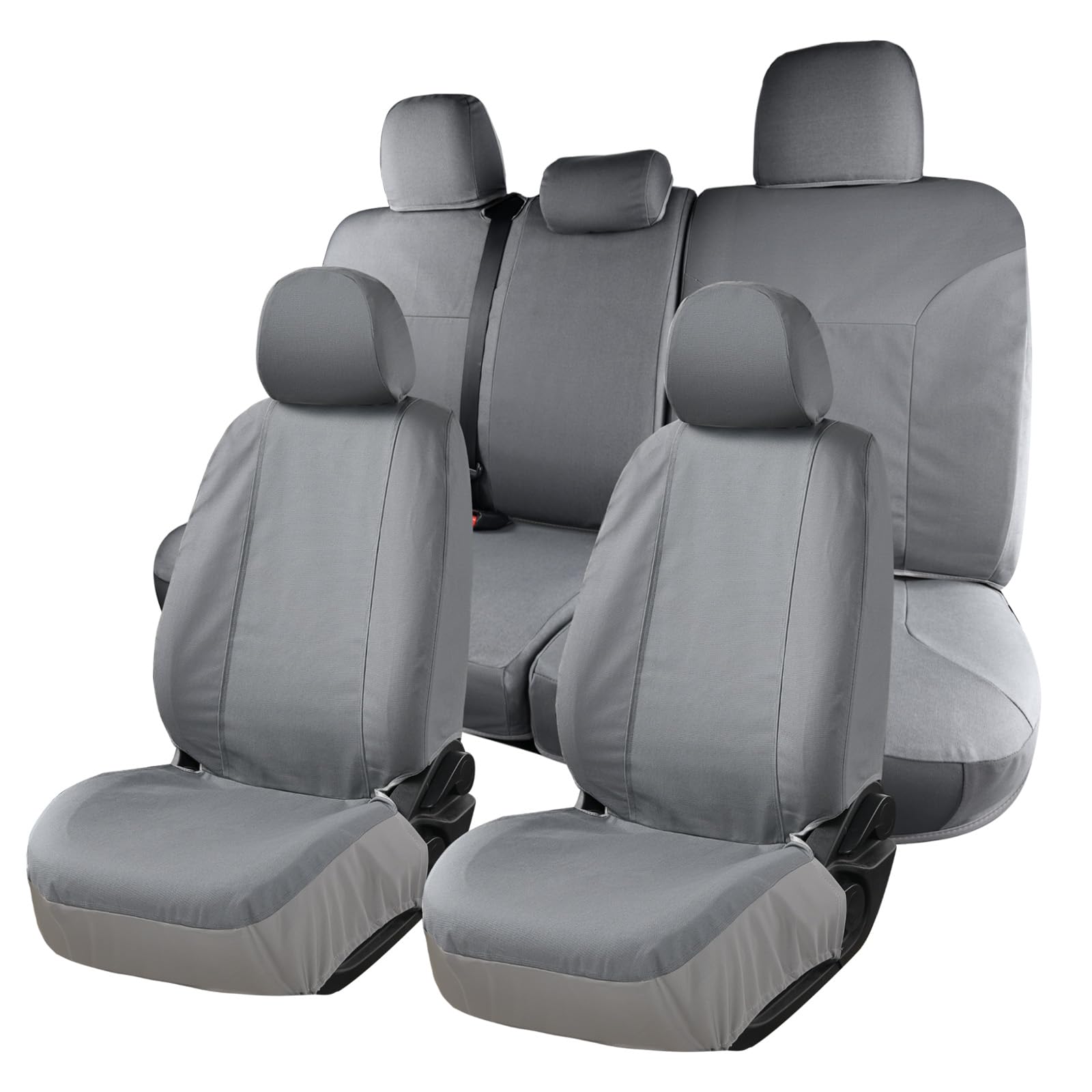 Coverado Seat Covers Custom Fit for Tacoma Double Cab/Crew Cab SR/SR5/TRD Sport/TRD Off-Road/Limited Seat Cushion Protectors 2016-2023 Canvas (Full