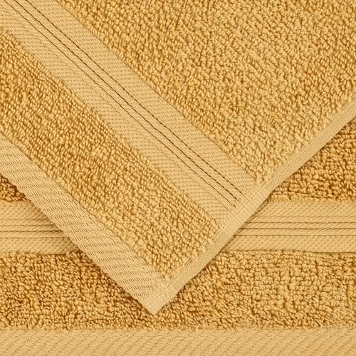 Serviettes en coton de qualité hôtel : parure douce 6 pièces chic