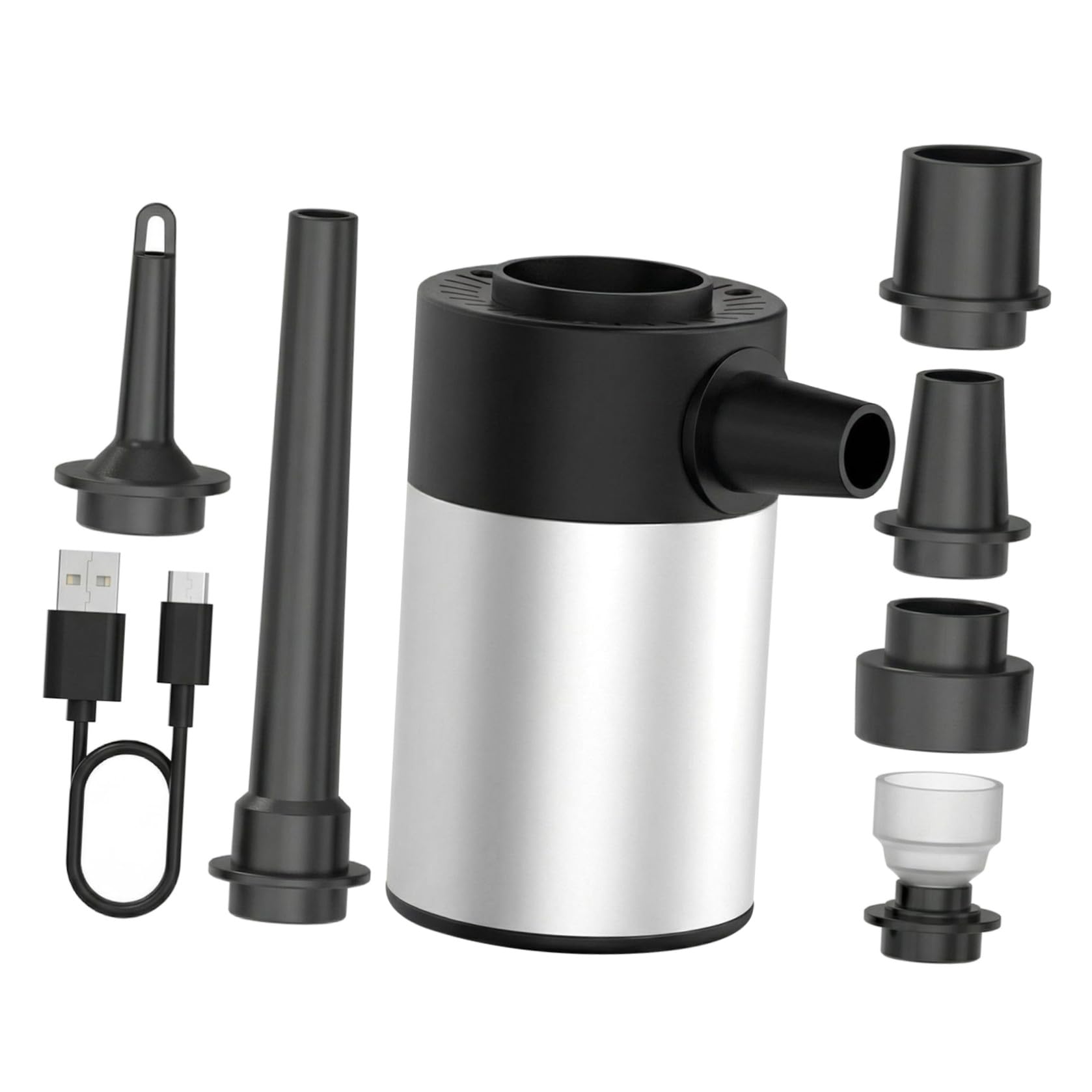 POPETPOP Pompa Elettrica Portatile 5200mah 60w in Abs e PC per Gonfiaggio