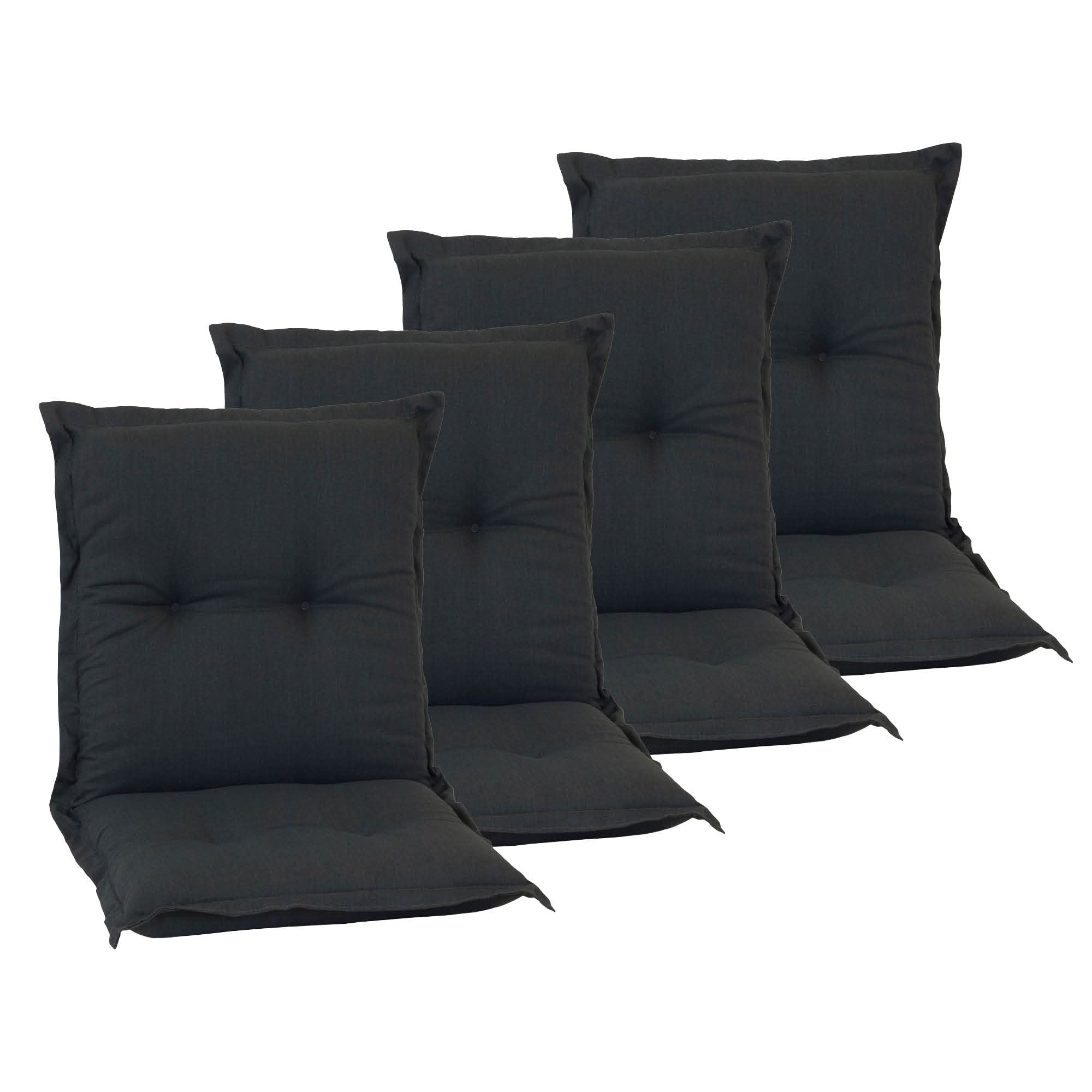 BeoLow-Backed Chair AU91 New York NL Luxury Seam Cushion Comfortable Seat Cushion Approx. 46 x 94 cm 7 cm Thick Anthracite