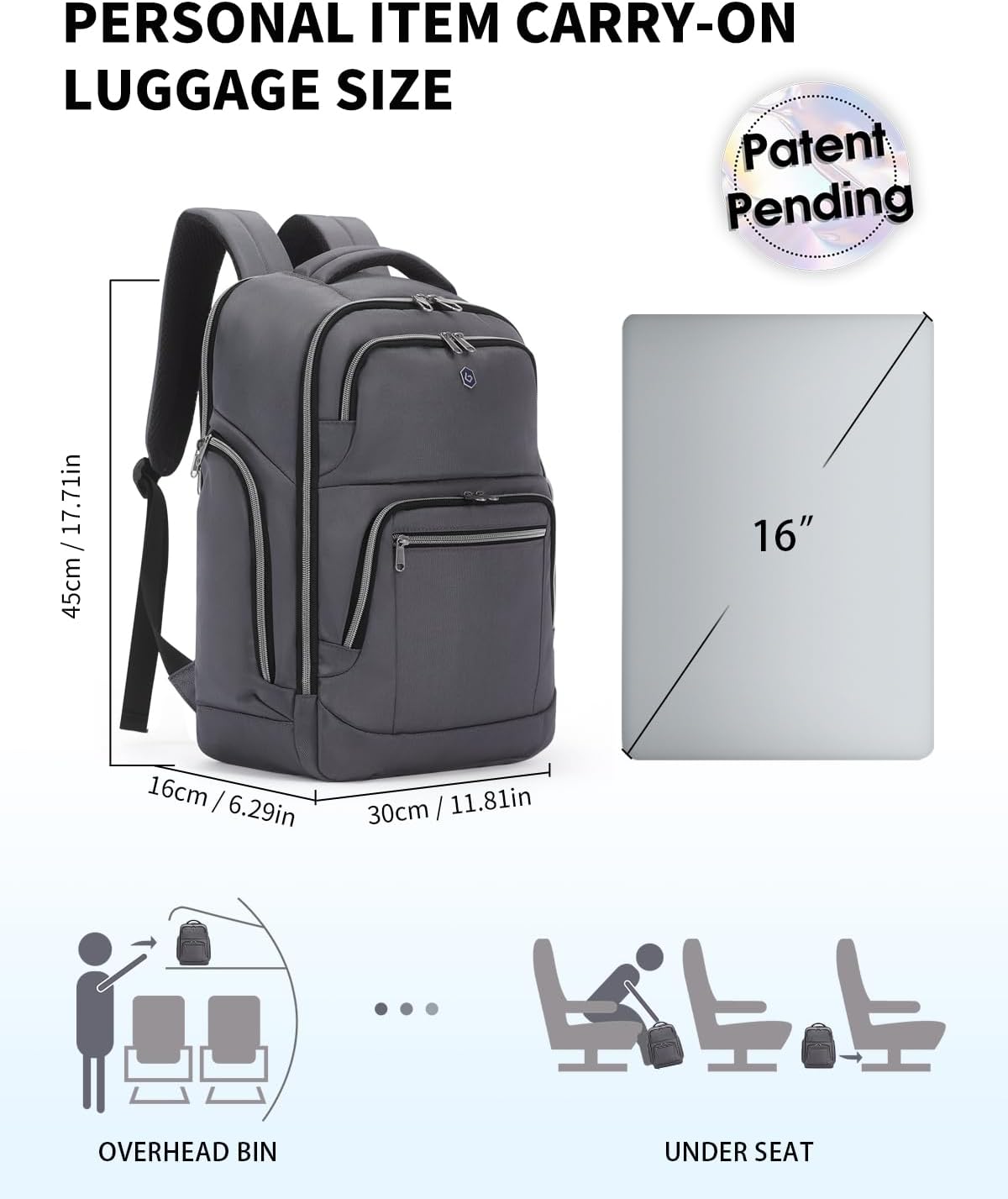 Blue Quartz Laptop Backpack for Men Women,Anti Theft UK Ubuy