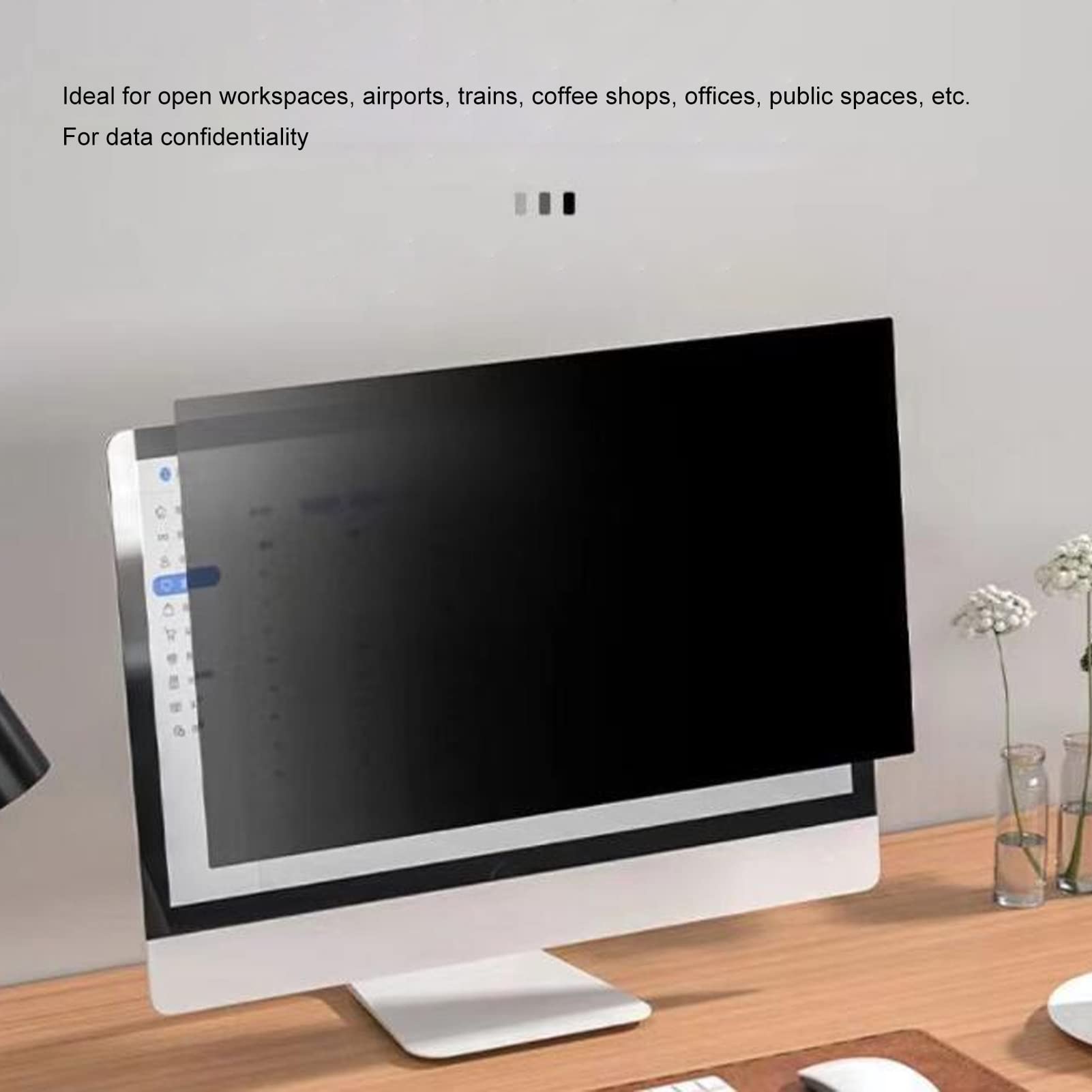 Anti Glare Screen Mamol 34 Inch Curved Computer Privacy Screen Filter ...