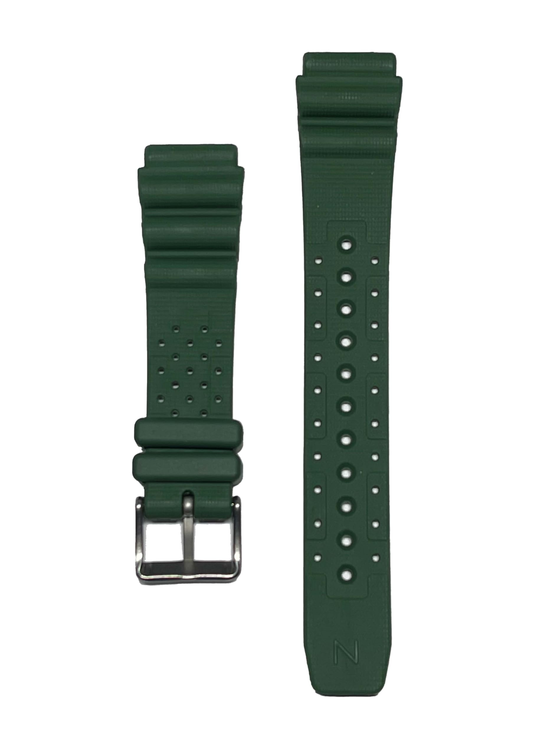 Citizen Cinturino originale per orologio subacqueo NY0121-09XE, 20 mm, verde scuro