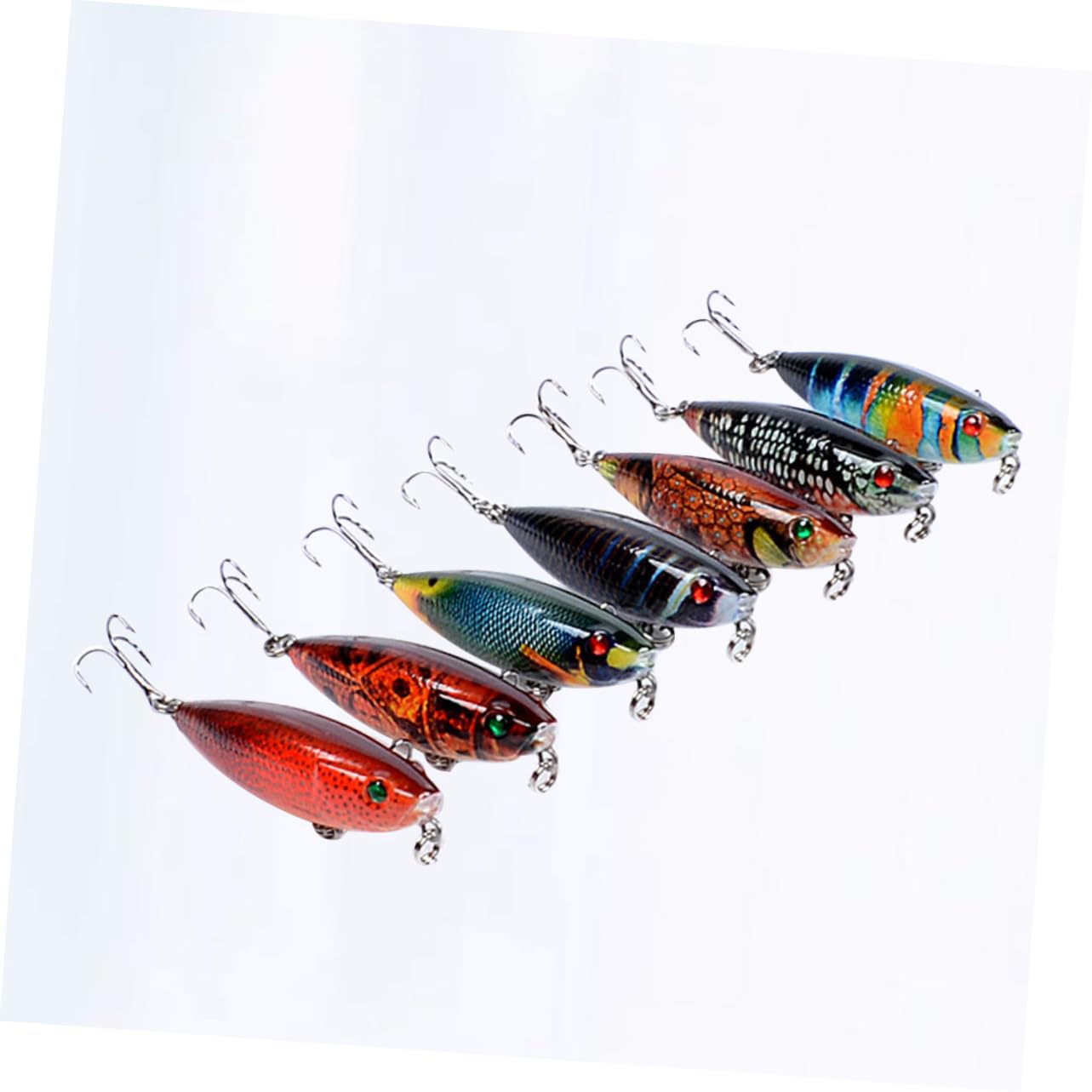 Toddmomy Lápiz Flotante Cebo Duro Señuelos Bajos Juego De Señuelos De Pesca Señuelo Bajo Cebos con Agudos Fuertes Cebos Flotantes Señuelos De Pesca Duros Pintados