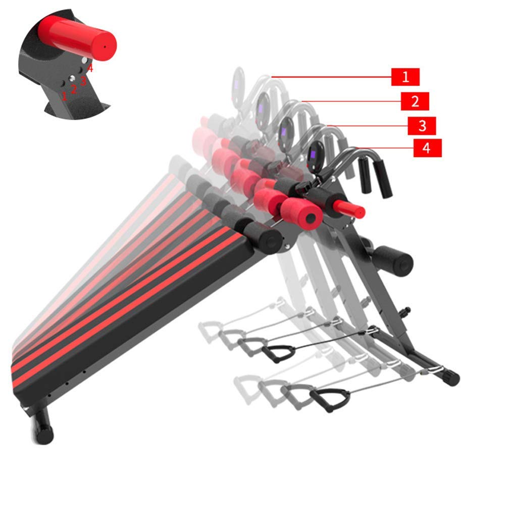 FAXIOAWA Banc de Musculation Multifonctionnel, Planche couchée, Appareil Abdominal, Banc Assis, équipement de Fitness à Domicile, Banc d'entraînement avec haltères