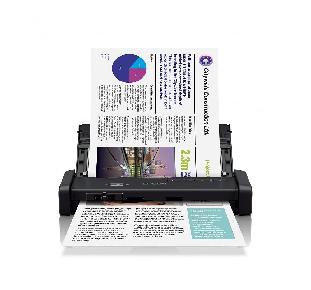 Epson Workforce DS-310 Mobile Scanner + Power PDF Software Bundle 