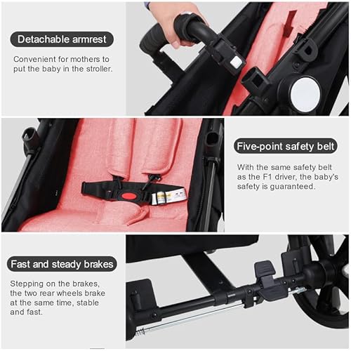 Baby Stroller Newborn Carriage Infant Reversible Bassinet To Luxury Toddler Vista Seat For Boy Girl Compact Single All Terrain Babies Pram Strollers Add Stroller Cover, Cup Holder, Net…… #TOP7
