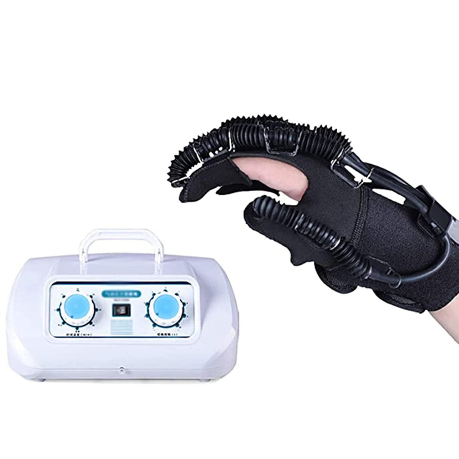 HCCTOZZ Mini Rehabilitation Robot Glove Hand Rehabilitation, Stroke Hemiplegia Finger Orthosis Finger Splint Rehabilitation Robot GlovesL,left hand