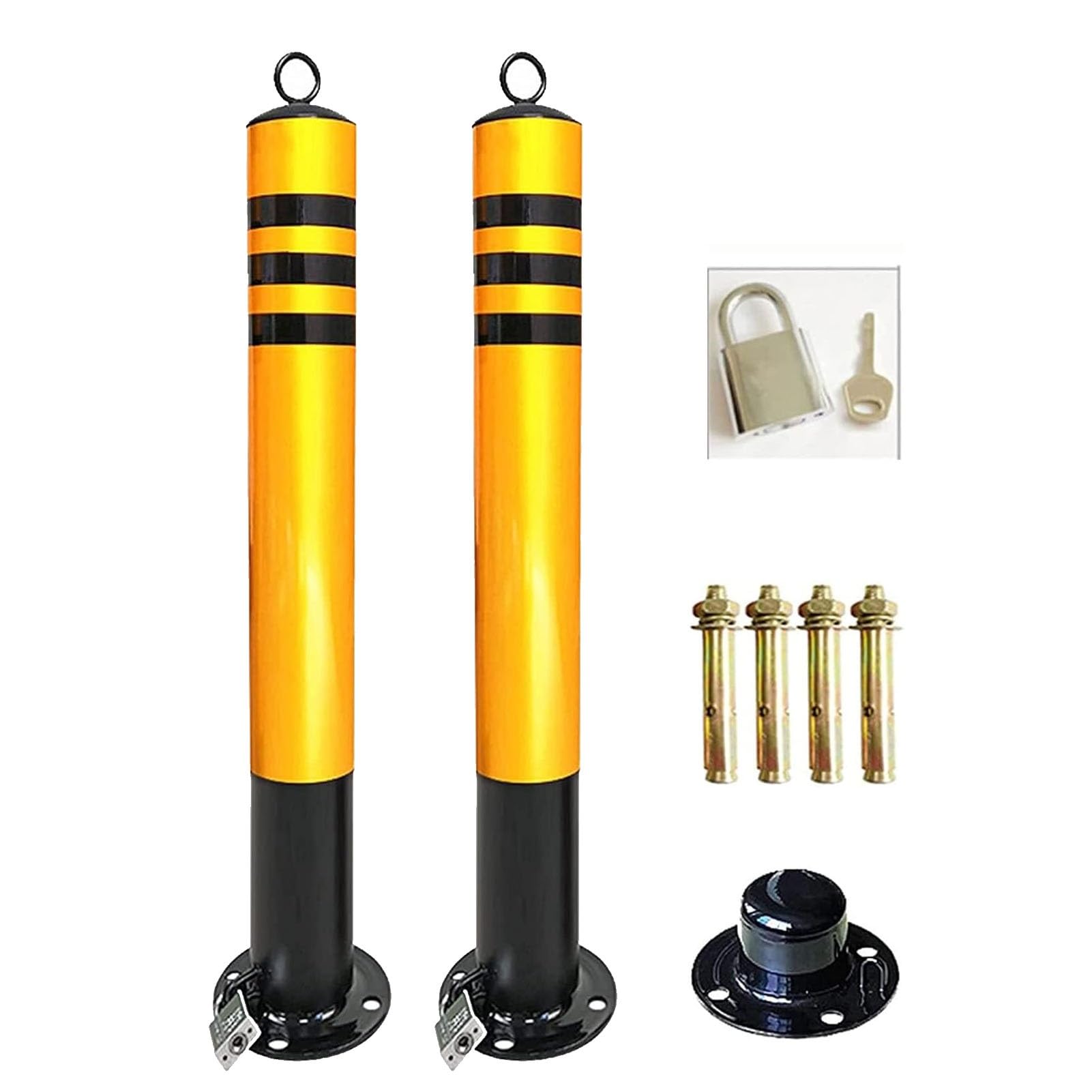 Bollard de sécurité amovible et borne pour allée ou parking