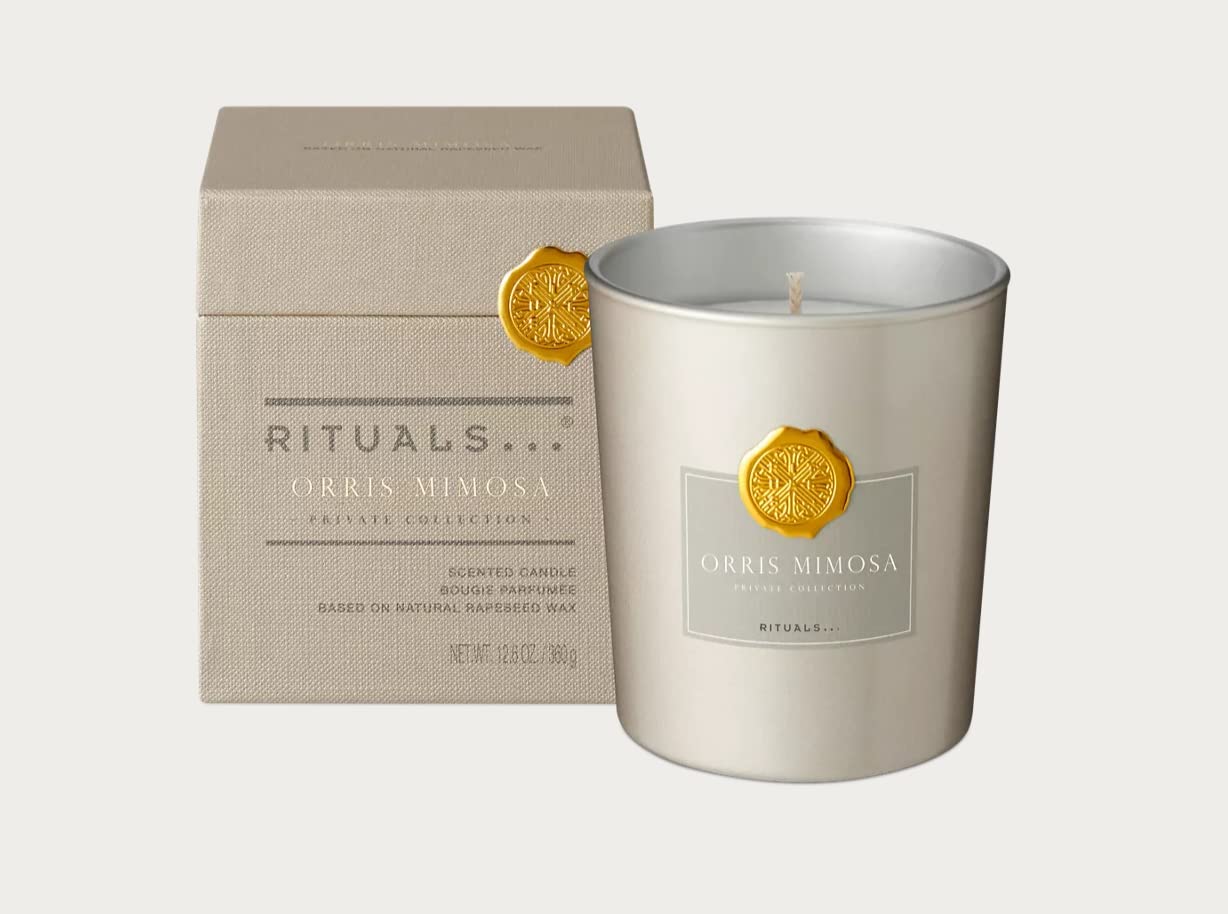 Rituals Orris Mimosa Private Collection Scented Candle 360g Natural Rapeseed Wax