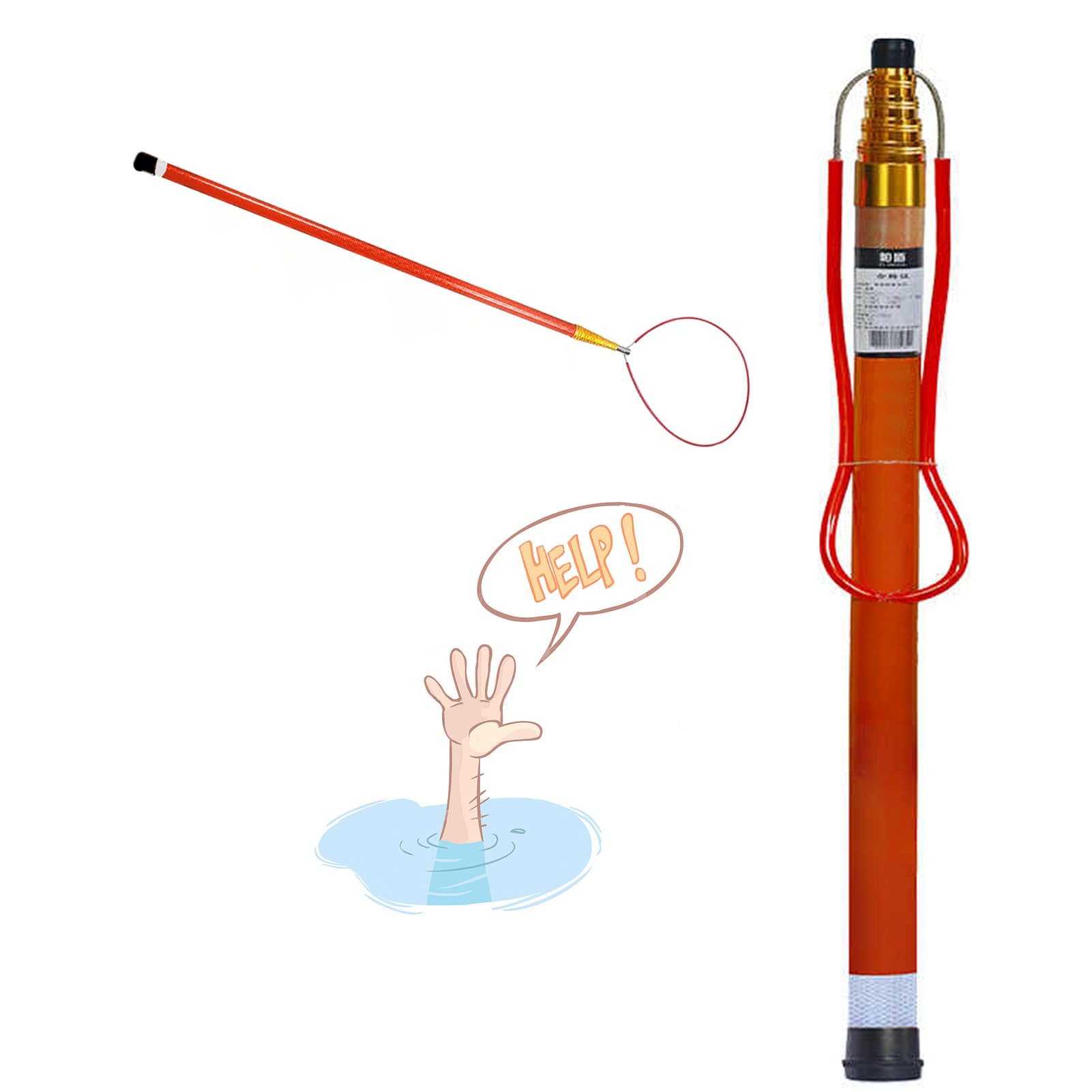 Poteau de sécurité portable en fibre de verre pour piscine résidentielle