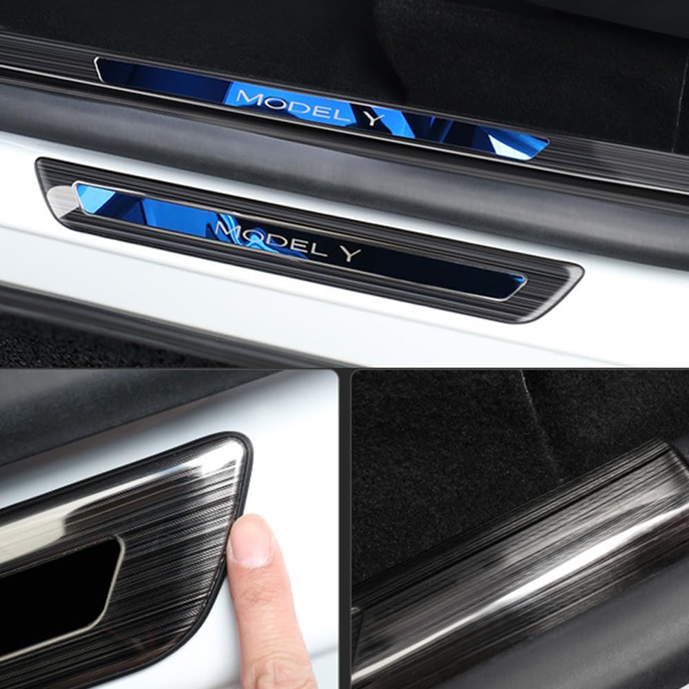 Protezione del davanzale della portiera posteriore dell'auto Sedile posteriore Tappetino antisporco Accessori anti kick pad , Compatibile for Tesla Model Y 2022 2023