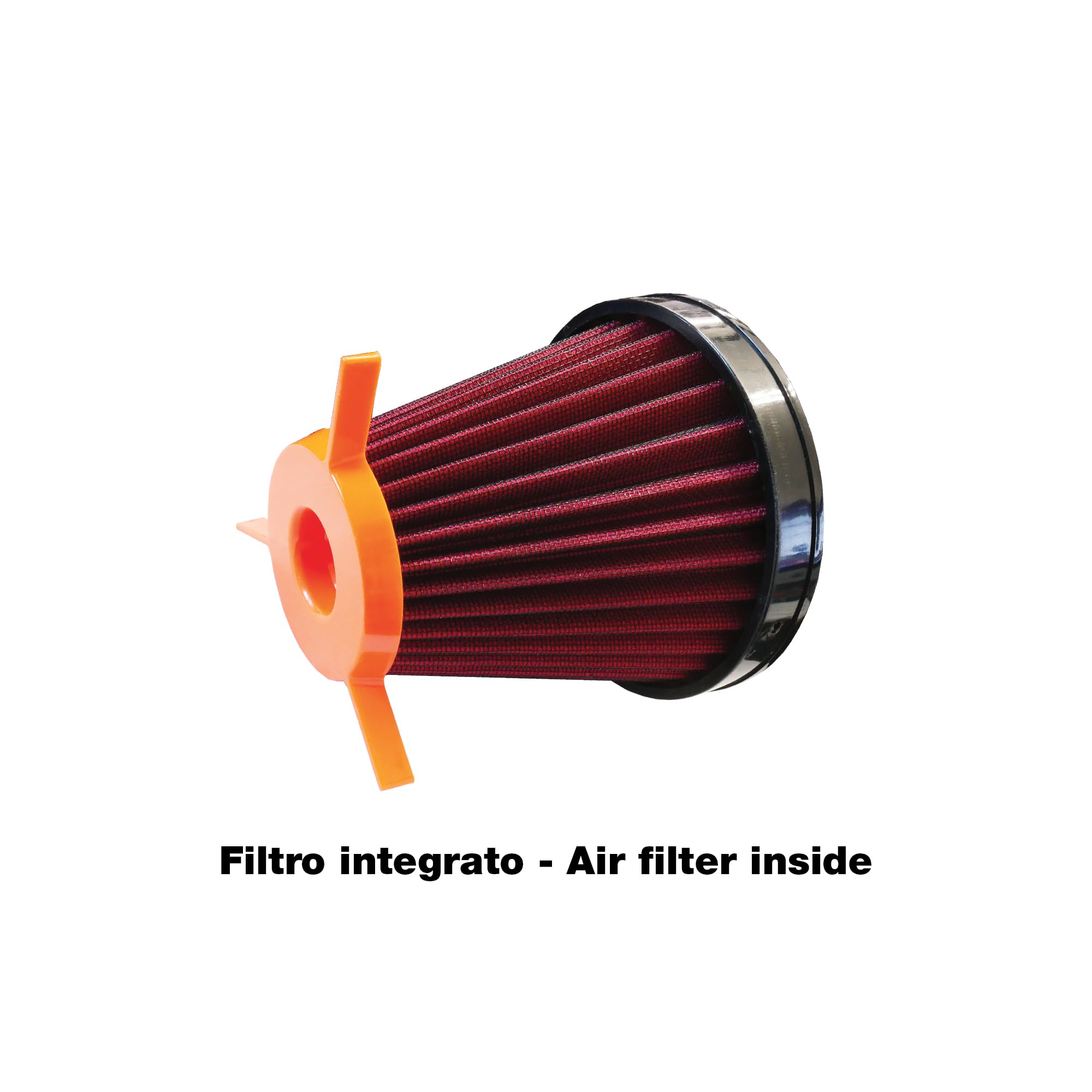 SIMONI RACING AB1 Airbox in Carbonio con Filtro a cono diametro tubo snodato da 76mm regolabile da 21cm a 82cm