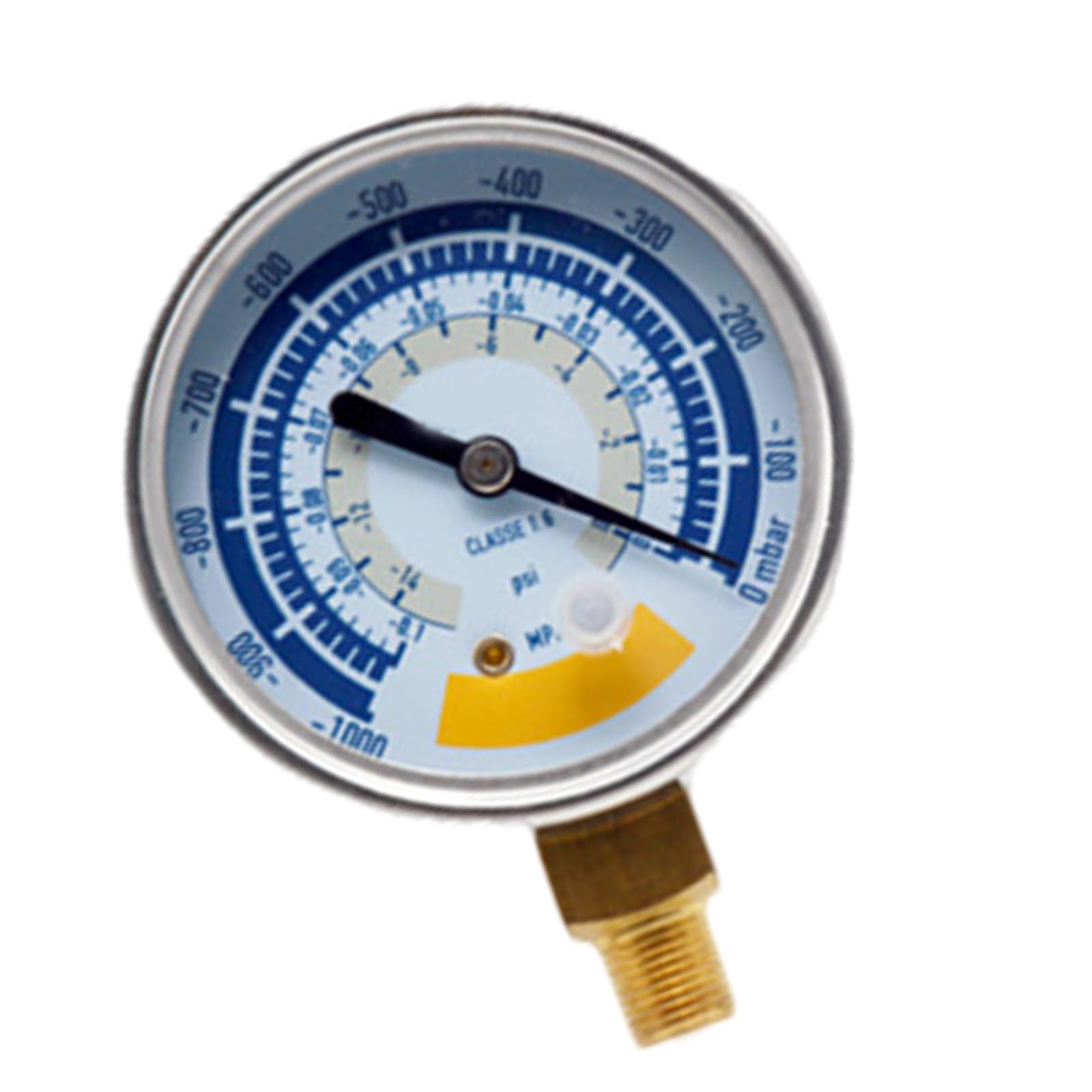 Kelisdi Small Vacuum Gauge Accurate Air Gauge Pressure Gauge Instrument For Vacuum Pumps 0-14Psi 1 / 8Inch Connector Vacuum Pressure