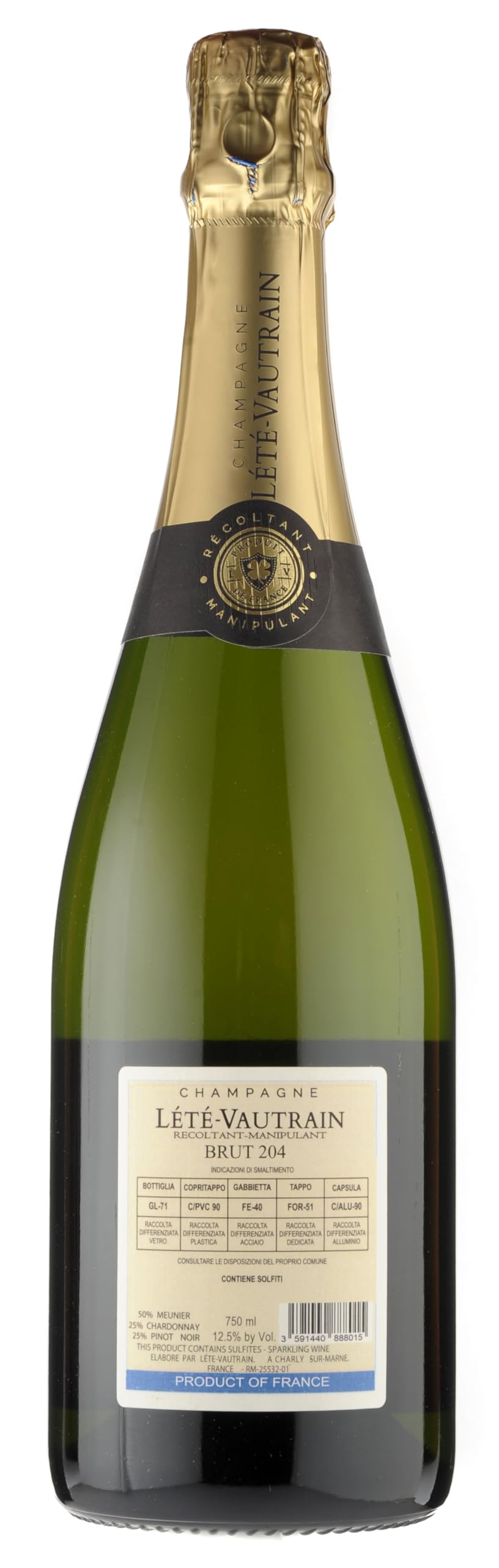 Lété Vautrain Champagne Brut 204-750 ml