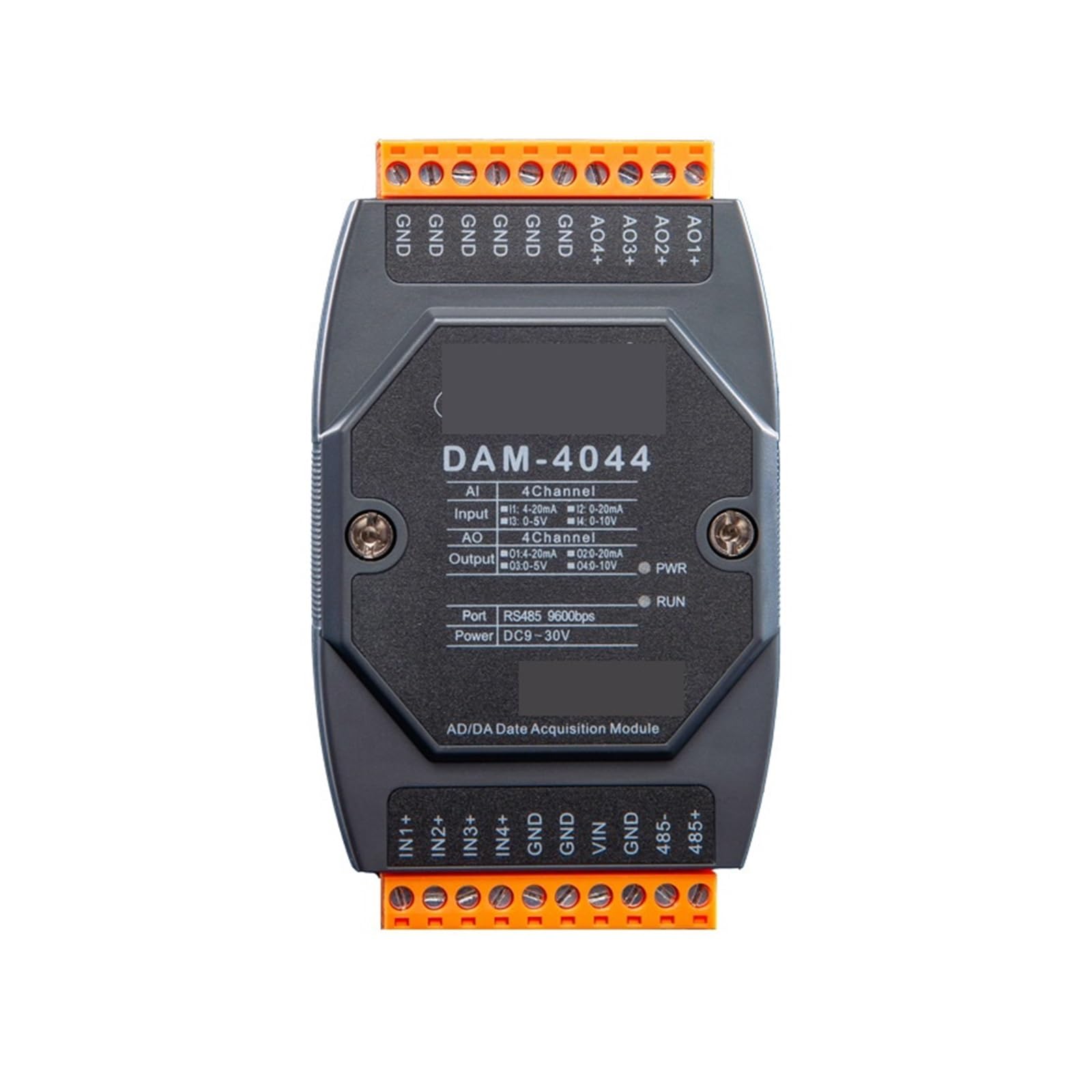 Analog Input and Output Module 4 in and 4 Out Industrial Grade RS485 Acquisition Module(4AI+4AO4-20ma)