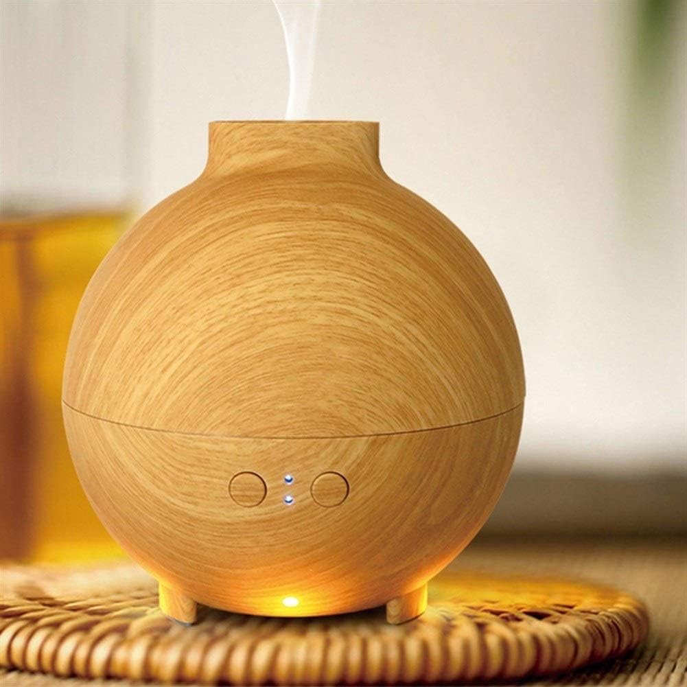 Per uso domestico Umidificatori Umidificatore Aroma Olio Diffusore Home Office, Aroma Mist Senza acqua Spegnimento automatico Umidificatore silenzioso Umidificatori for Camera da letto(Light Wood)