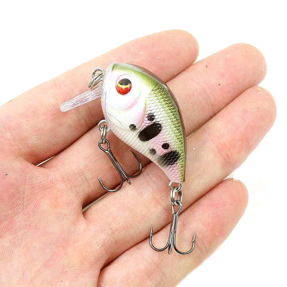 Esche da Pesca morbide, Esche da Pesca 1pc Galleggiante Crankbait Esca da Pesca 5.5cm 8.4g Isca plastica Artificiale Esca Dura Pesca Wobblers spigola Trota Pesca alla Carpa