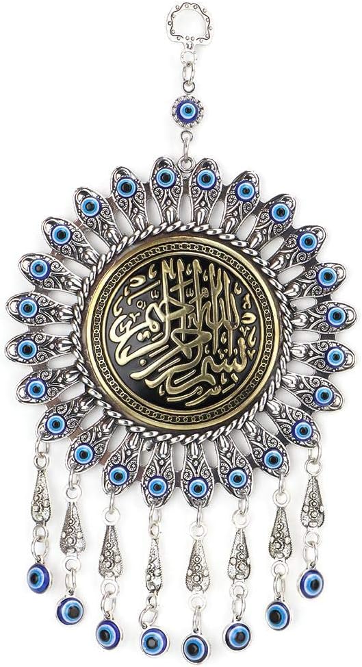 Alinory Pendant, Islamic Turkish Blue Eye Blessing Amulet Wall Hanging Decor Protector