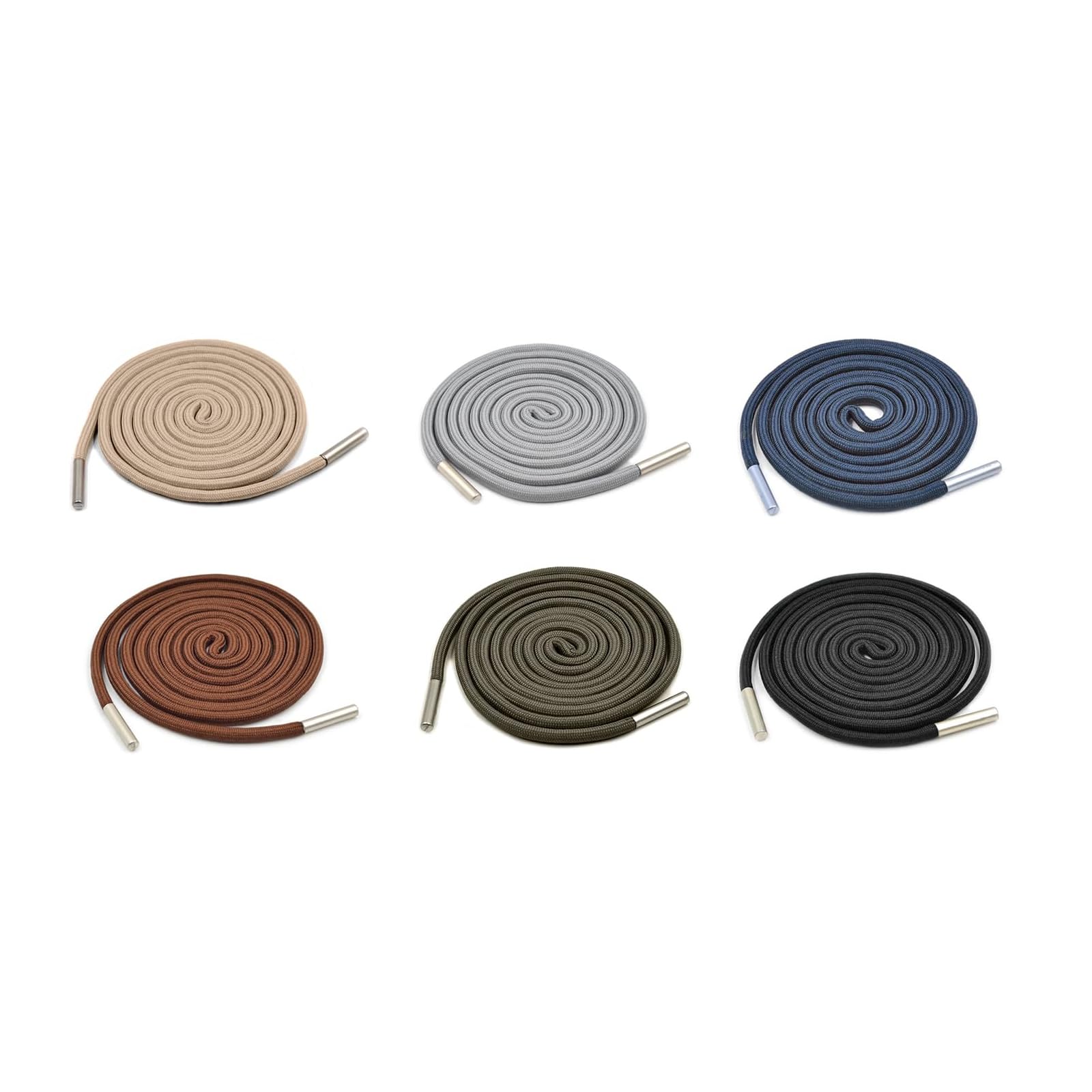 FLEXNOVA 4 pezzi di cordoncini per pantaloni da jogging, cordoncino nero per felpa con cappuccio, con cordino, cordoncino, estremità in metallo, corde di ricambio per pantaloni, giacche e pantaloni