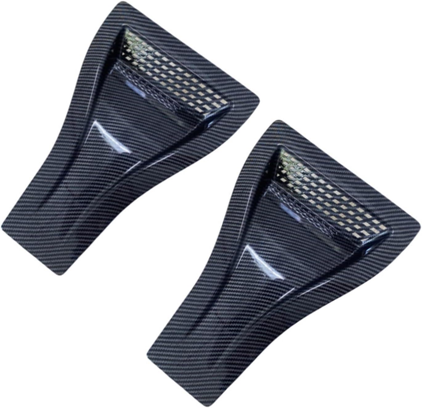 Fit For VW Fit For VW Fit For Golf Polo Fit For Tiguan, Fit For TOUAREG Magotan Fit For Touran Engine Hood Vent Louvers Air Scoop Bonnet Vent Air Intake Cover Engine hood vents(2pcs-Carbon Look)