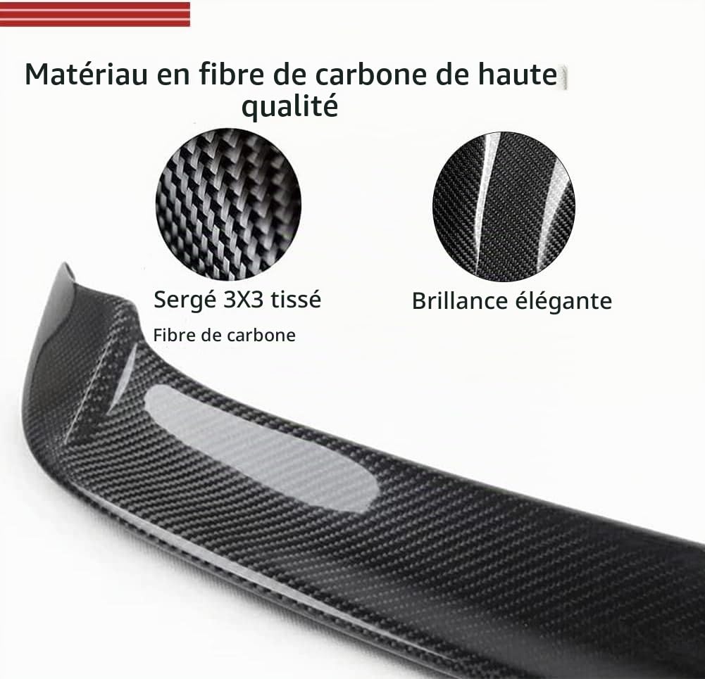 pour Volkswagen VW Golf 6 VI MK6 GTI et R20 2010-2013 Carbone Fibre Tuning Spoiler arrière Spoiler de Toit lèvre Spoiler arrière