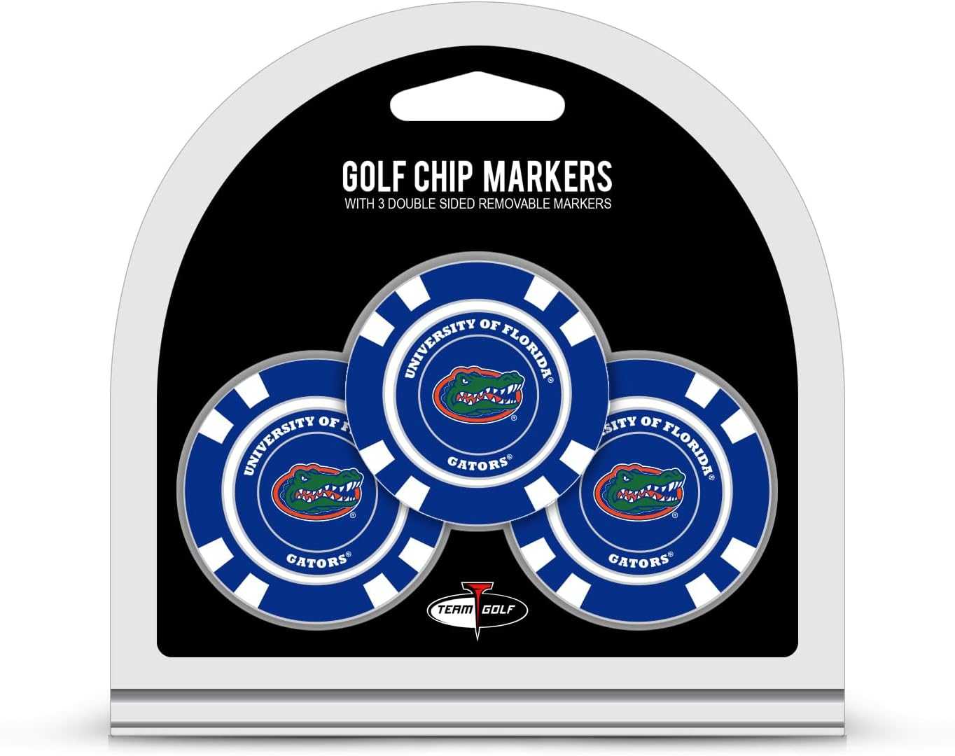 Team Golf NCAA Poker Chip Size with Pop Out Smaller Double-Sided Enamel Markers