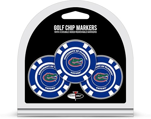 Miniatura 36 de Team Golf Tamaño de fichas de póquer NCAA con marcadores de esmalte de doble cara más pequeños